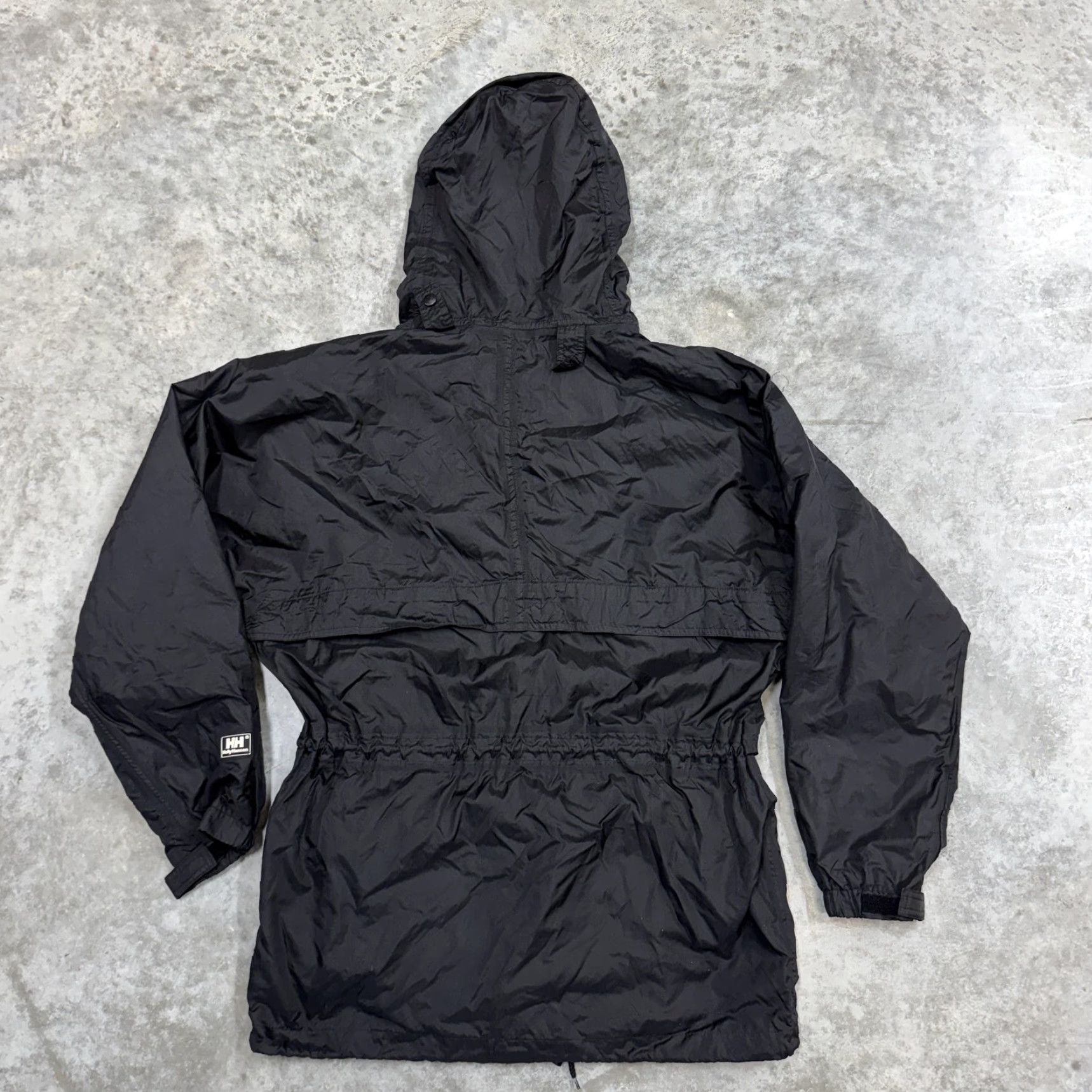 Helly Hansen Helly Hansen Jacket Mens Small Black HH Packable Hooded Rain Windbreaker Nylon Size US S / EU 44-46 / 1 - 7 Thumbnail