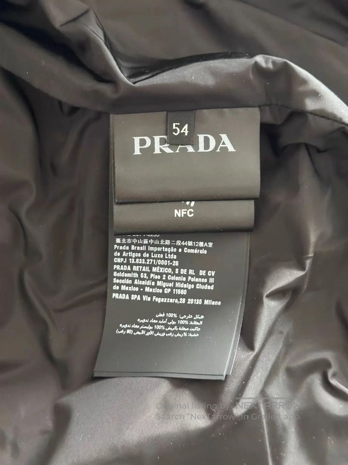 Prada Hooded Padded Black Jacket. Size US L / EU 52-54 / 3 - 3 Thumbnail