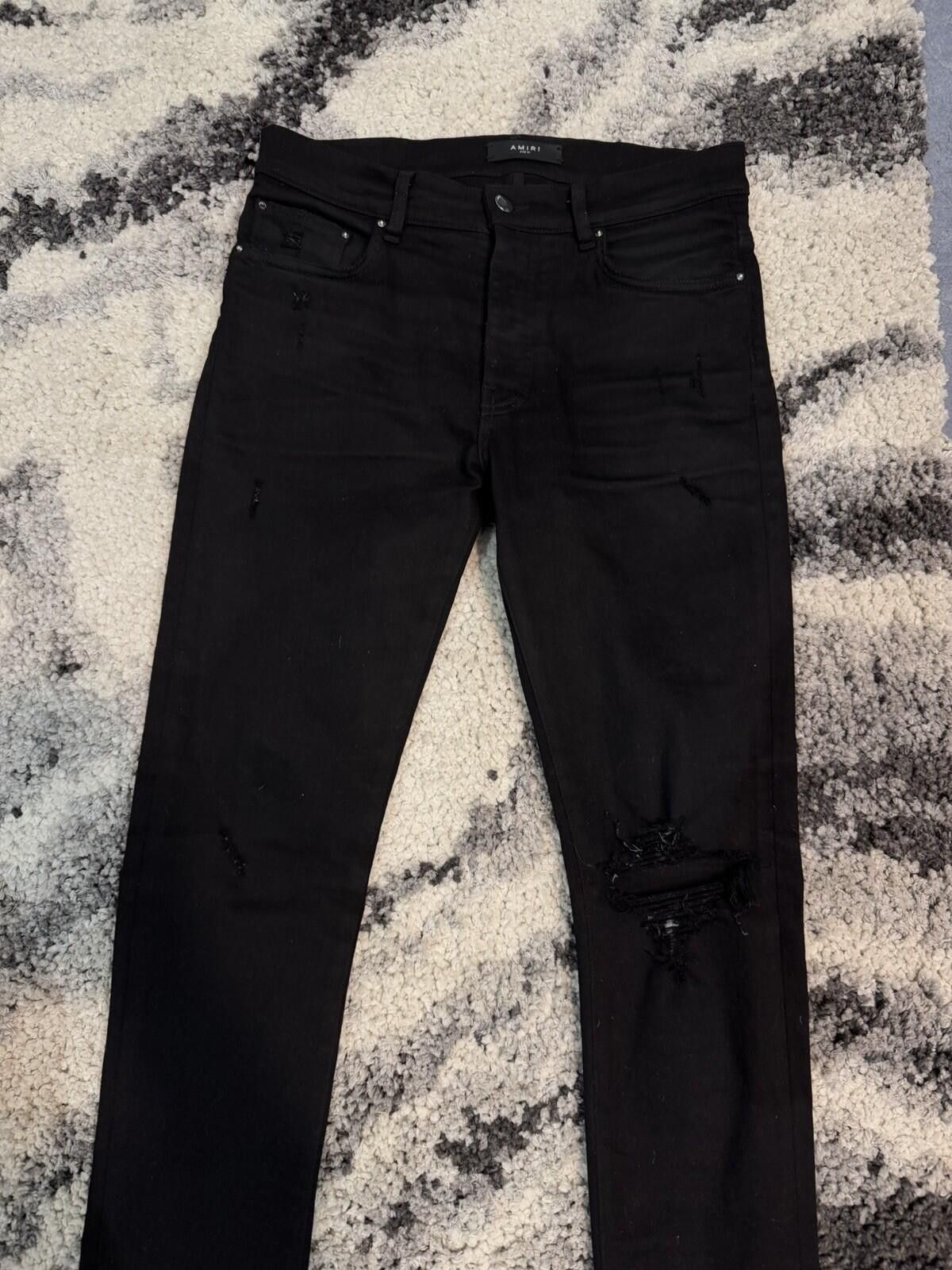 Amiri Size 31 - Amiri Black Regular Pants Jeans 100% Authentic Size US 31 - 2 Thumbnail