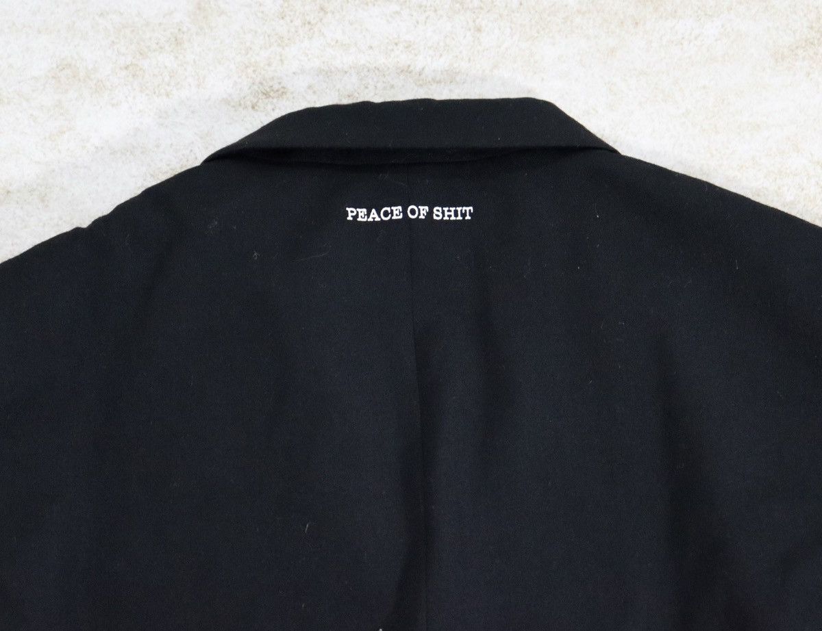 Yohji Yamamoto Yohji Yamamoto 09ss “Peace of shit” Leather Blazer Jacket Size 50S - 4 Thumbnail
