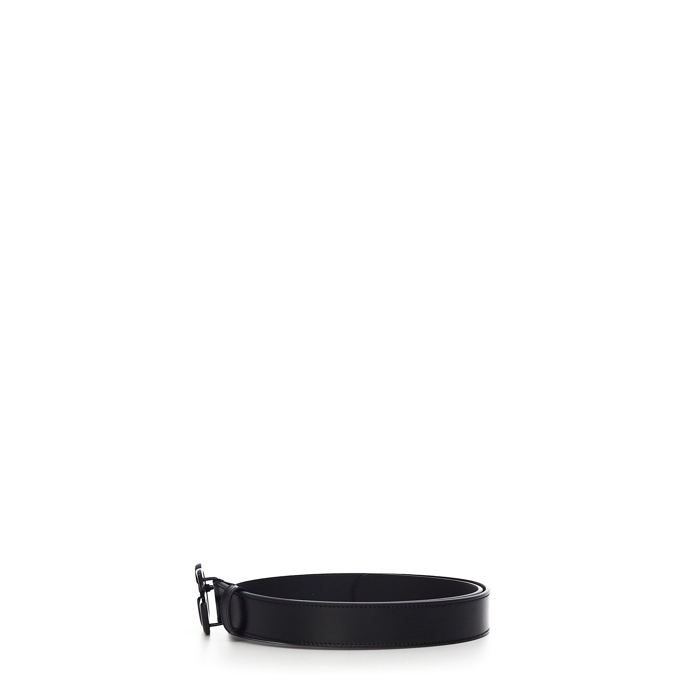 Gucci Black Leather Belt With Black GG Marmont Buckle Size 100 Size ONE SIZE - 3 Thumbnail