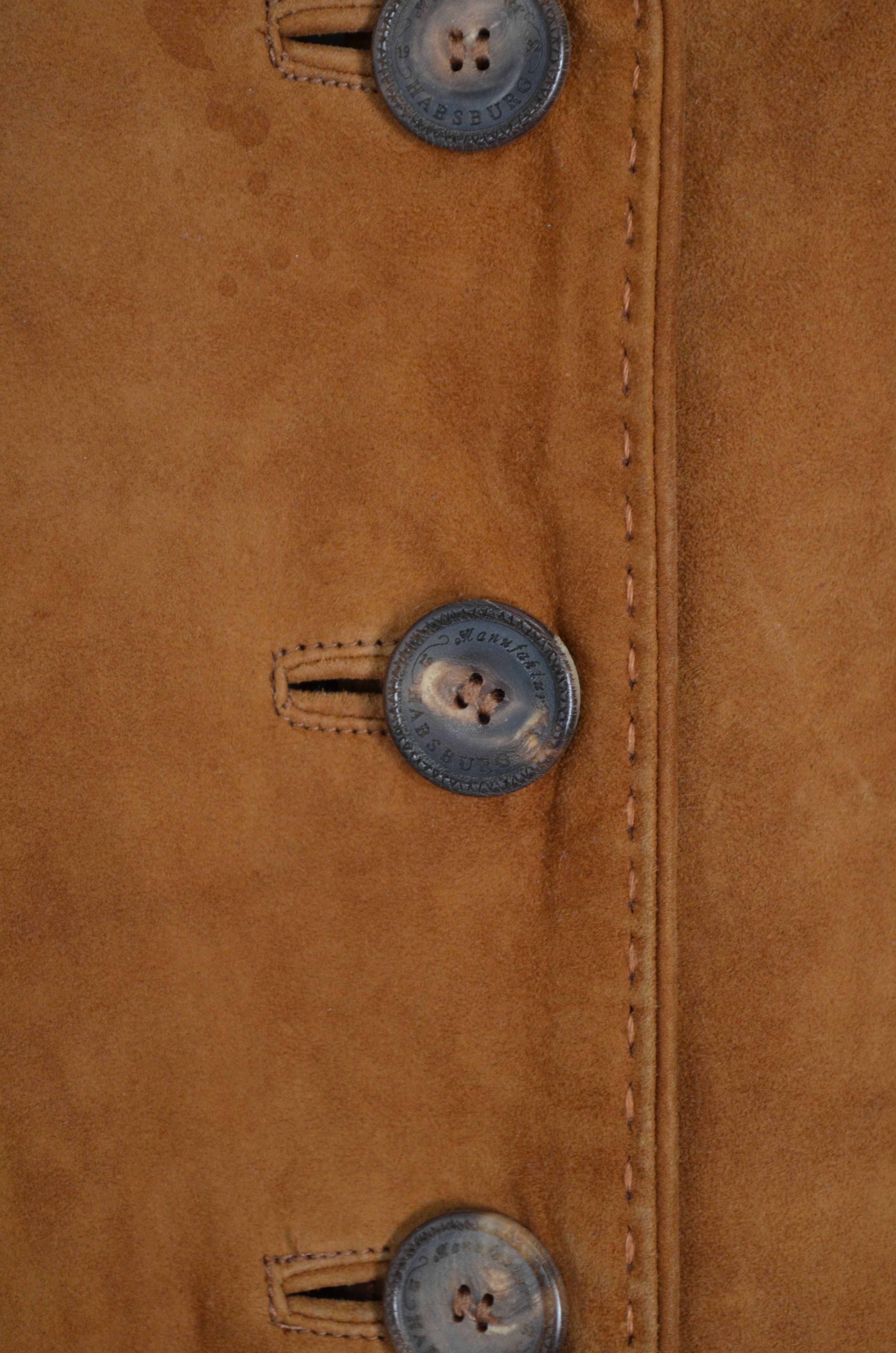 Designer Kleider Habsburg Manufaktur Lambskin Suede Brown Jacket US8 Size M / US 6-8 / IT 42-44 - 8 Thumbnail