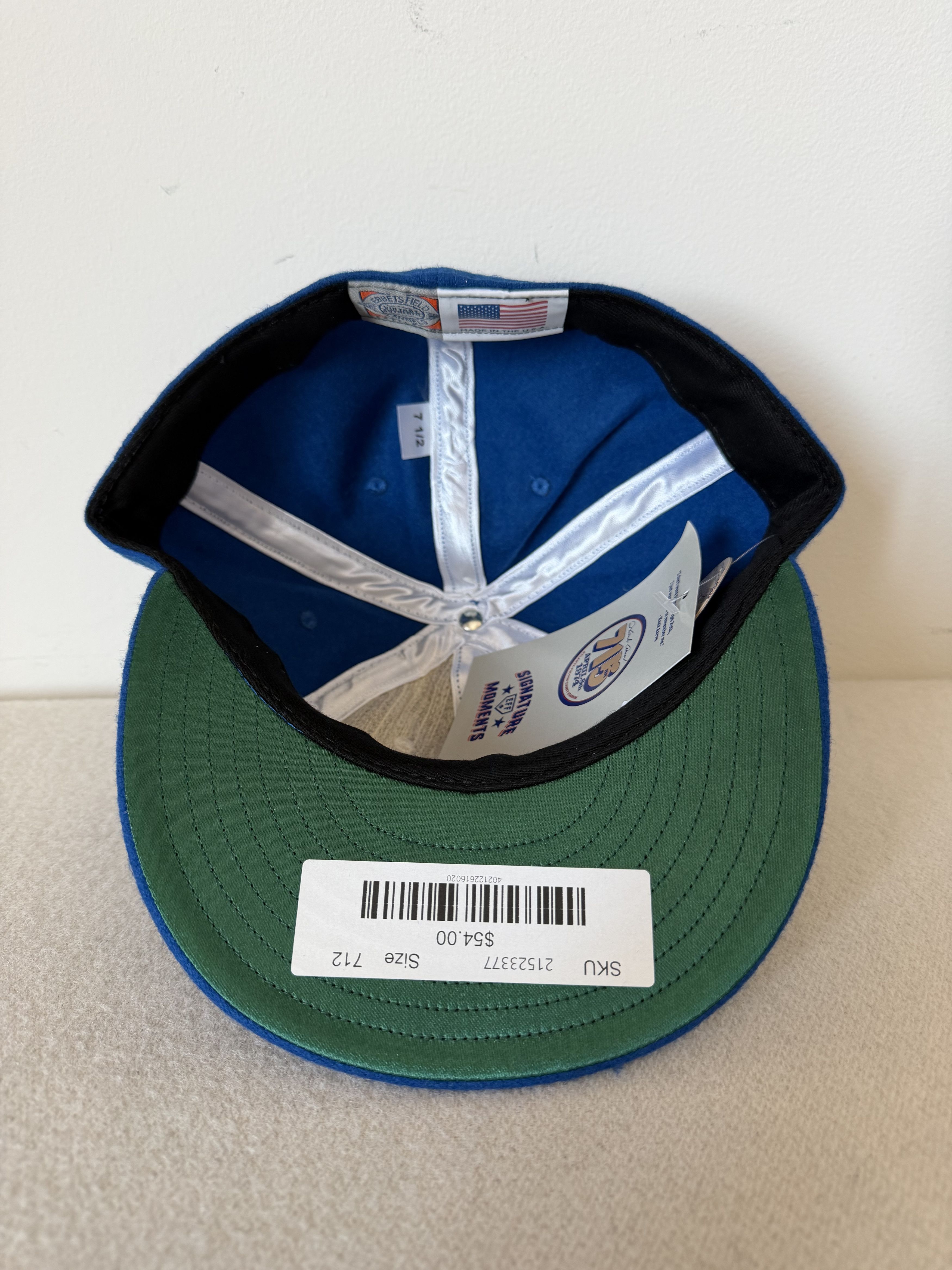 Ebbets Field Flannels 7 1/2 Ebbets Field Flannels Hank Aaron 44 Fitted Hat Size ONE SIZE - 5 Thumbnail