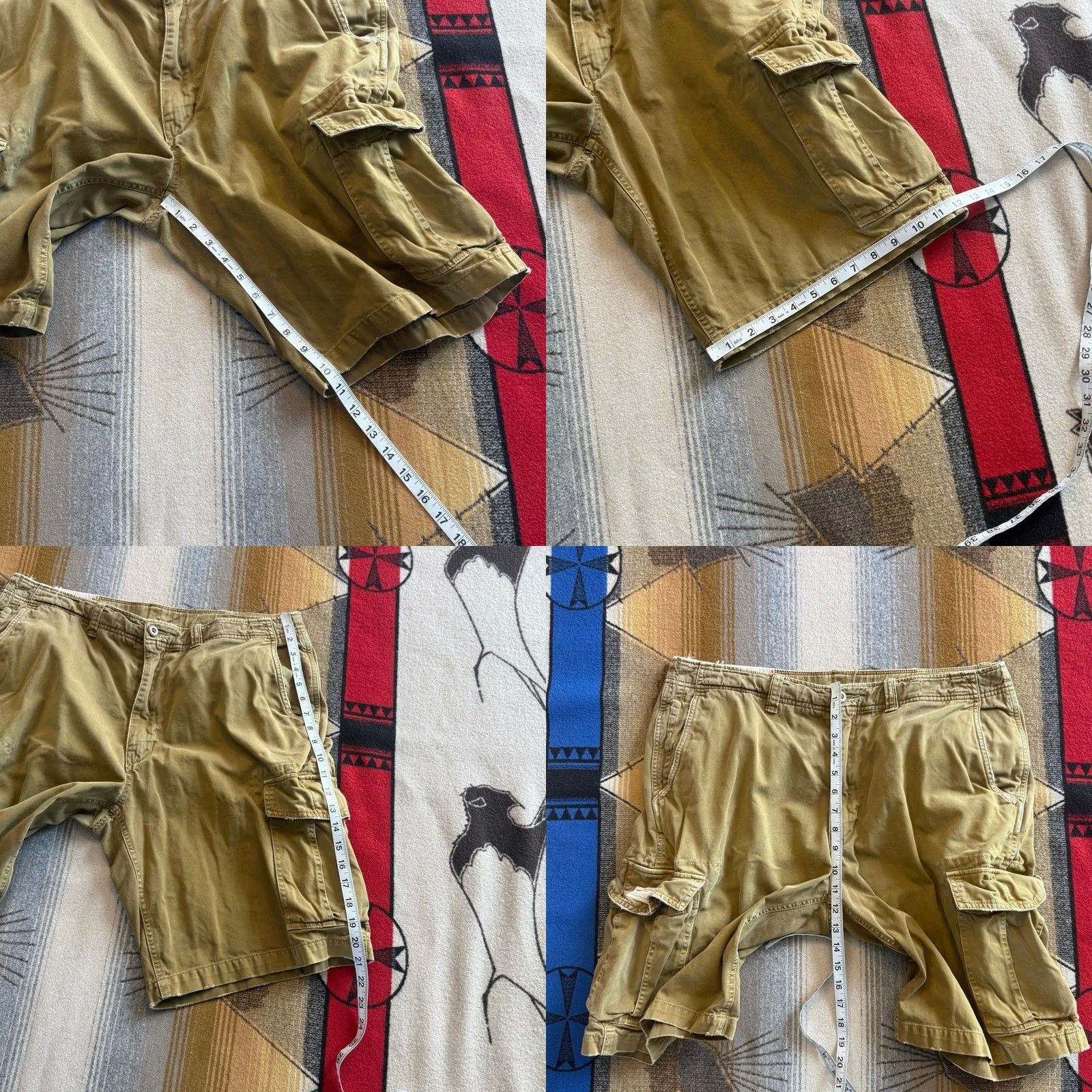 American Eagle Outfitters VINTAGE American Eagle Outfitters Cargo Shorts Size 36 Brown Khaki Mens y2k Size US 36 / EU 52 - 8 Thumbnail
