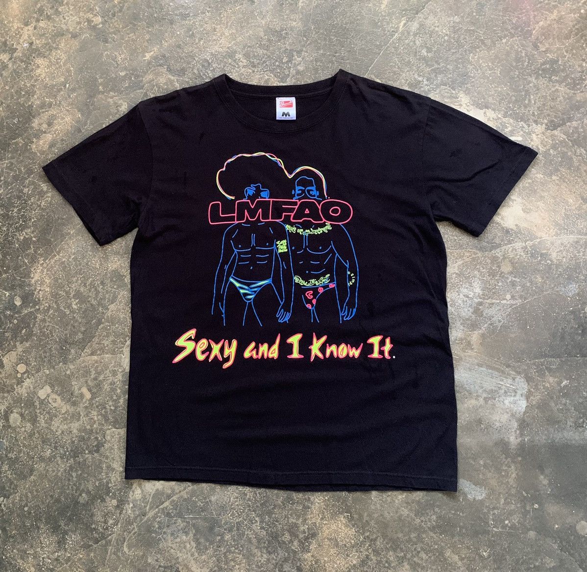 Rap Tees × Vintage LMFAO Rap Electronic Duo Artist Tshirt Size US S / EU 44-46 / 1 - 1 Thumbnail