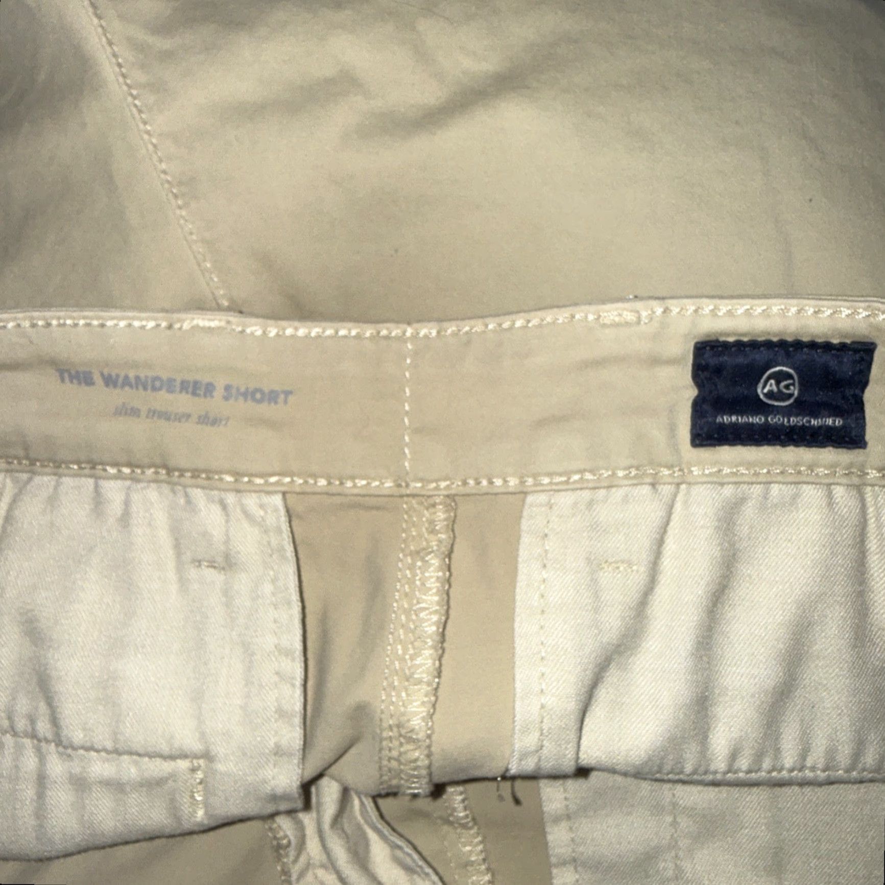 Vintage Adriano GoldSchmied The Wanderer Short Beige Shorts Mens 36 R Size US 36 / EU 52 - 5 Thumbnail