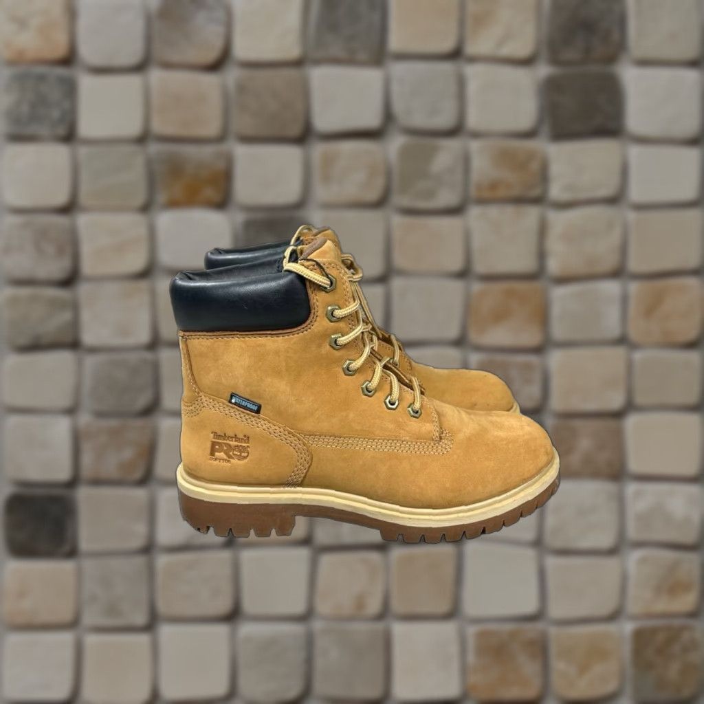Timberland Timberland Pro Boots Womens Size 7.5 M Direct Attach Soft Toe Work Wheat Nubuck Size US 8 / IT 38 - 1 Thumbnail