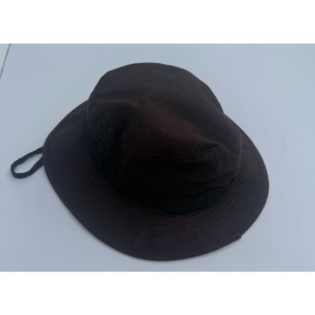 Other Brown Hat with Strap Size 7 1/2 Size ONE SIZE - 1 Thumbnail