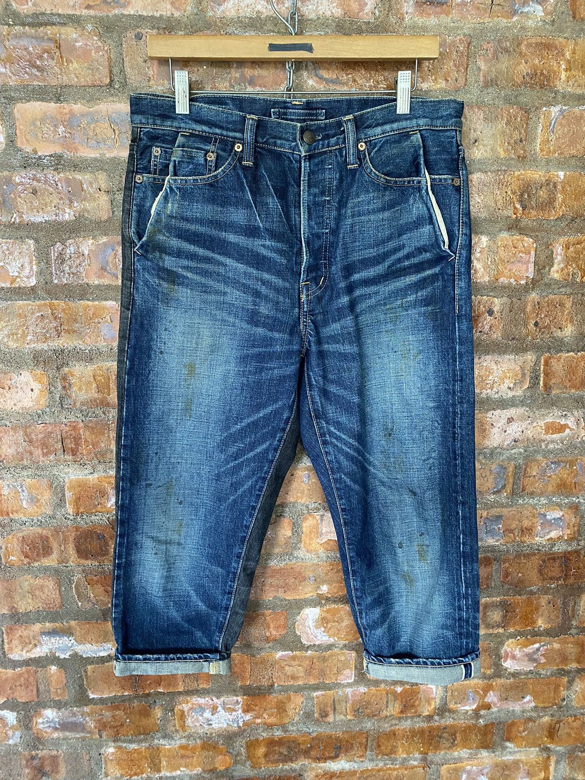Maison MIHARA YASUHIRO 2000s Hybrid crop selvage denim Size US 32 / EU 48 - 2 Thumbnail