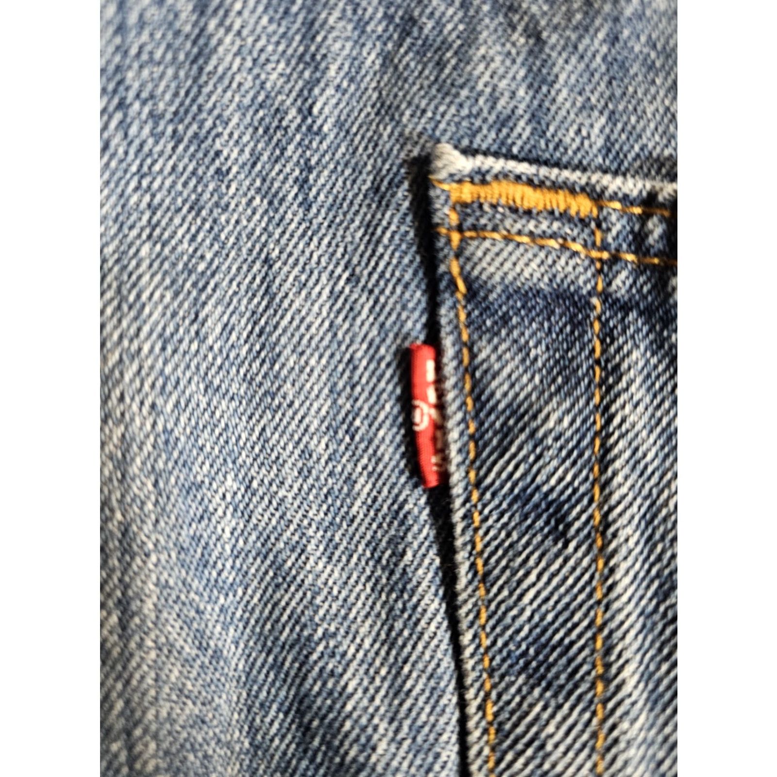 Levi's VINTAGE Levi's 501 XX Jeans Mens 38x36 Blue Light Wash Denim Distressed Cotton Y2K Size US 38 / EU 54 - 2 Thumbnail