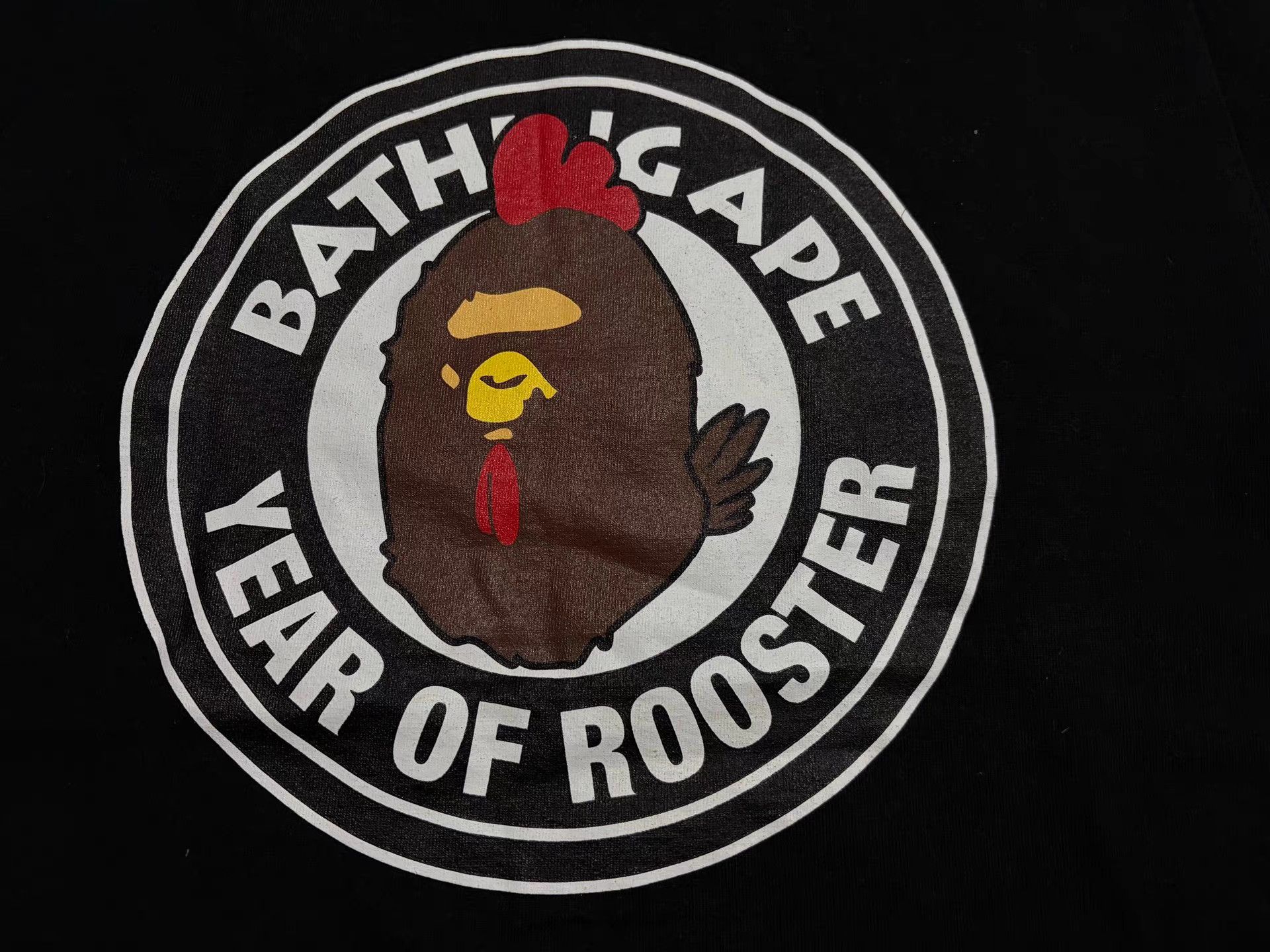 Bape Bape Year of the Rooster Ape Head T-Shirt Size US M / EU 48-50 / 2 - 2 Thumbnail