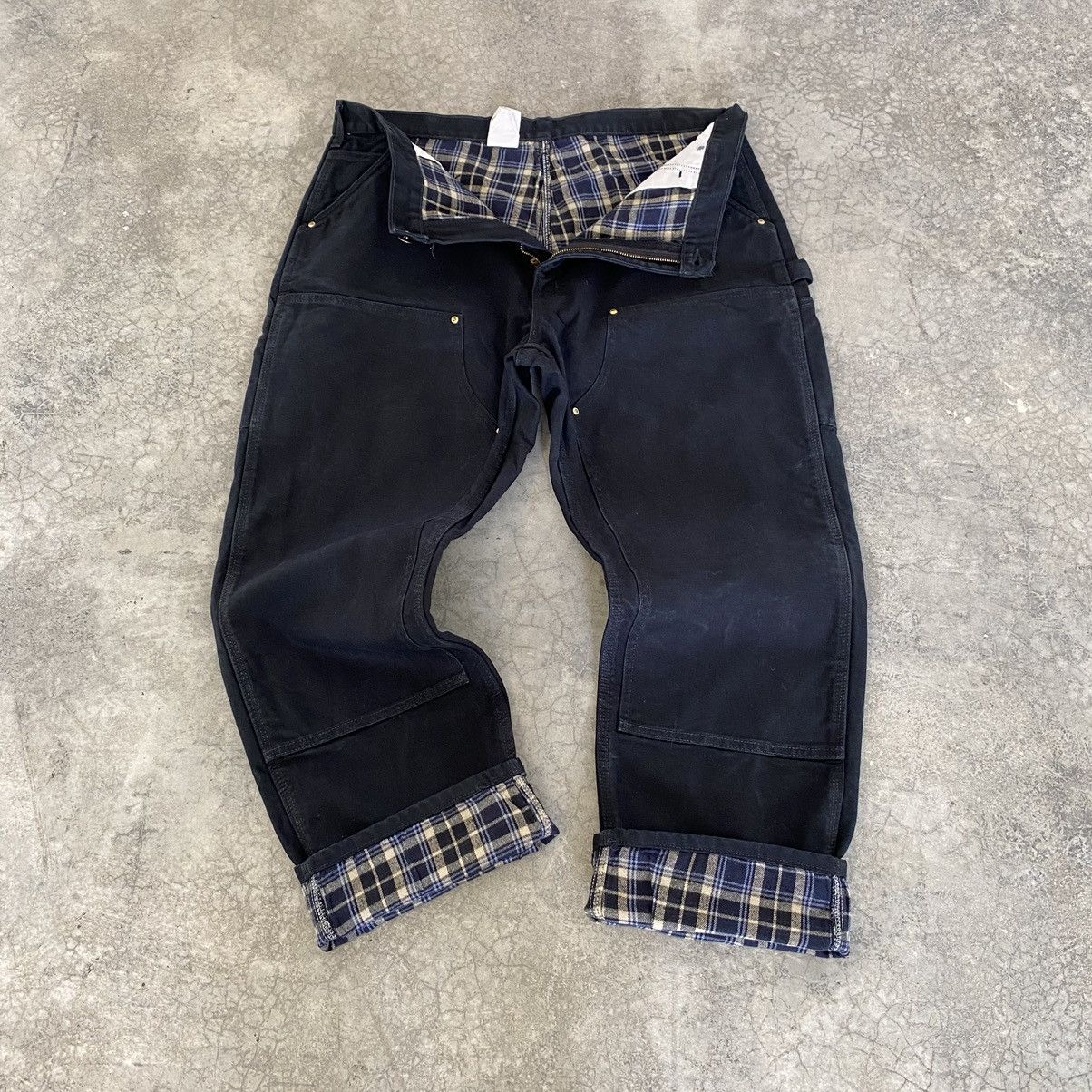 Carhartt VTG Carhartt Double Knee Blanket Lined Carpenter Pants Size US 40 / EU 56 - 1 Thumbnail