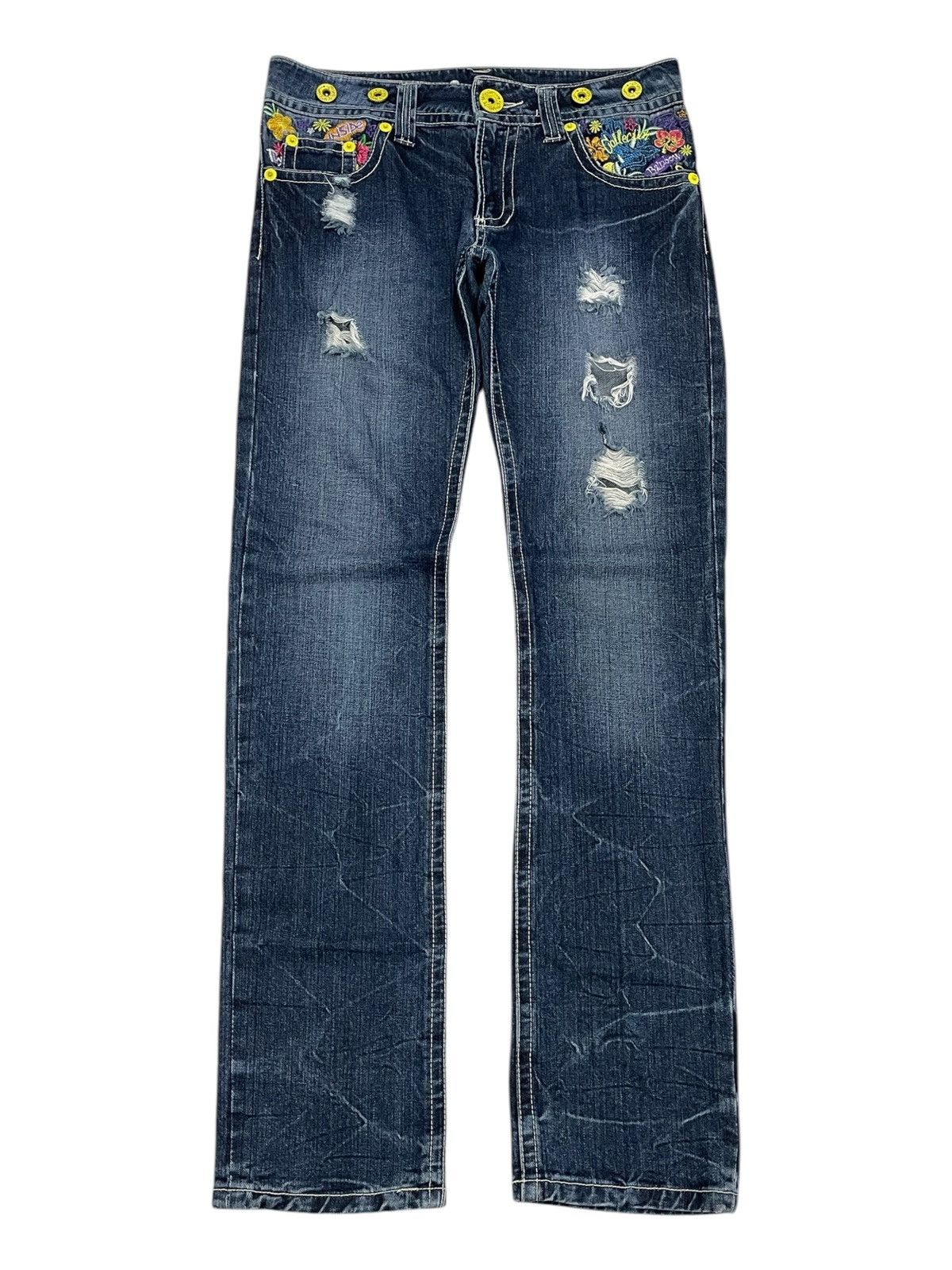 Hysteric Glamour × Japanese Brand Embroidery Graffiti Y2K Surf Hawaii Floral Pocket Size US 30 / EU 46 - 2 Thumbnail