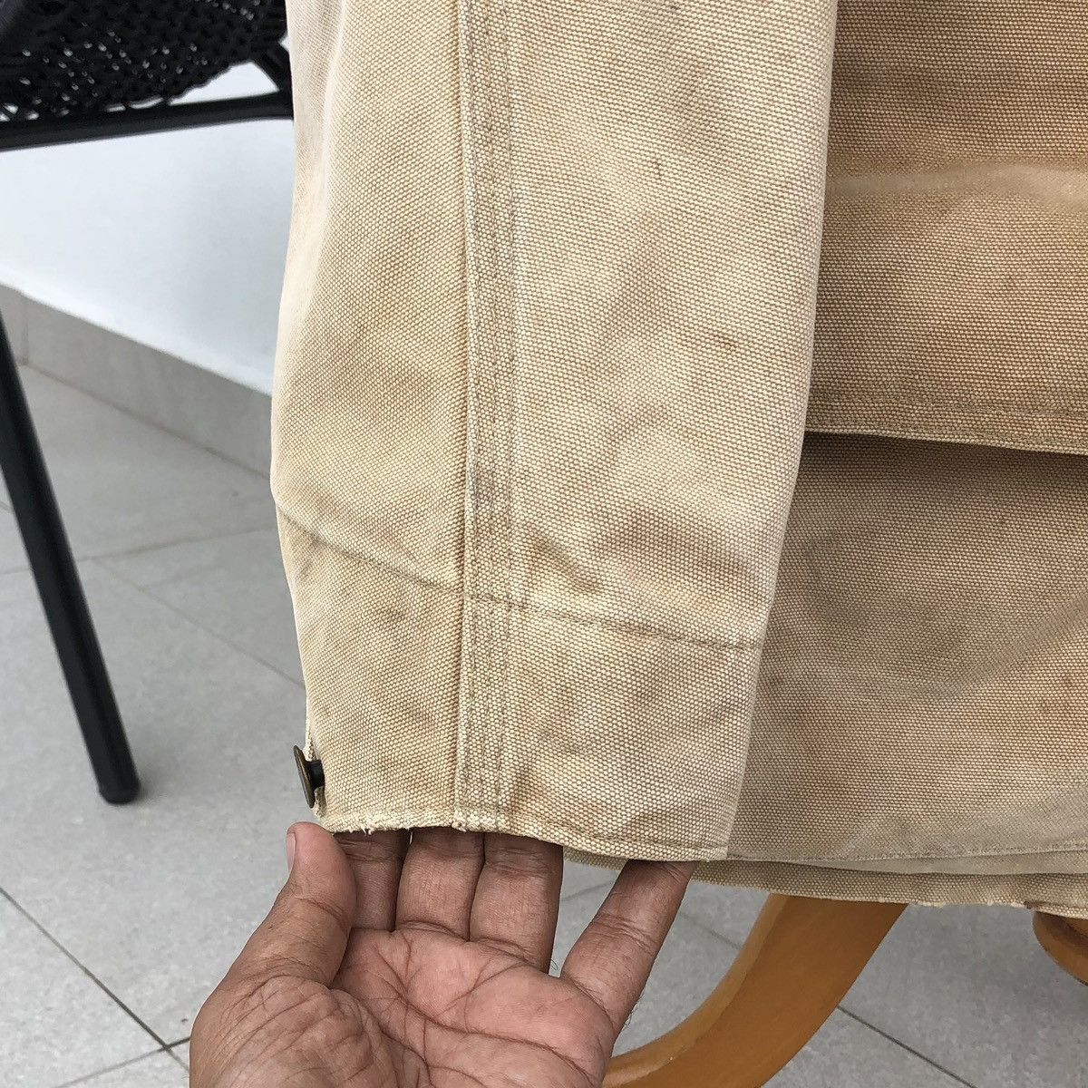 Carhartt VTG THRASHED Carhartt Canvas Hunting Jacket Pouch Corduroy Size US M / EU 48-50 / 2 - 15 Thumbnail