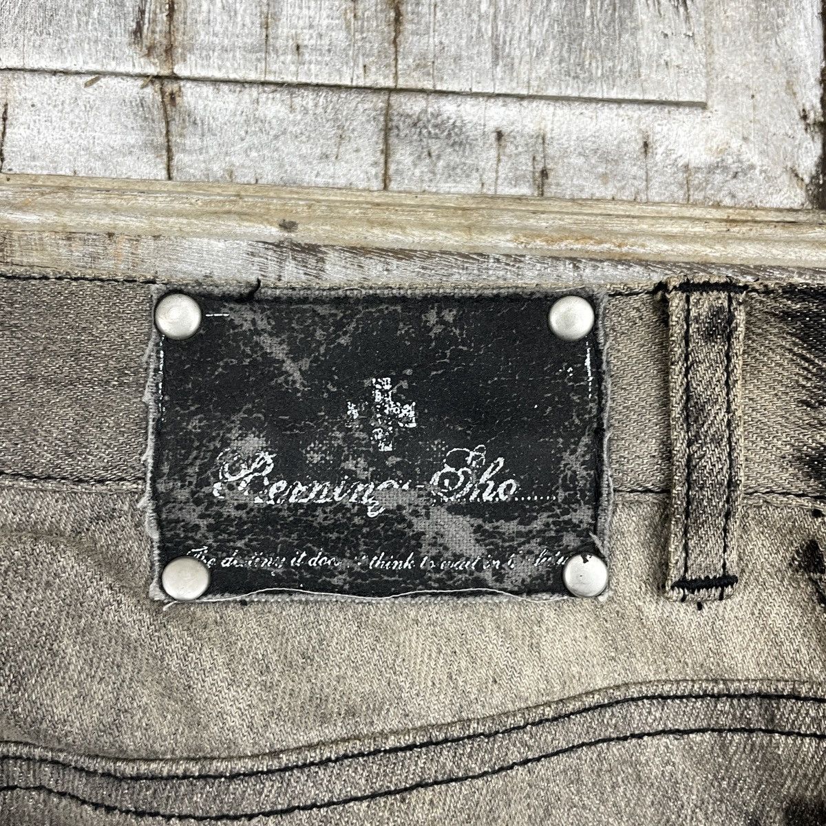 Hysteric Glamour × Japanese Brand Japanese Bernings Sho Printed Punk Bootcut Jeans wc 354 Size US 31 - 10 Thumbnail