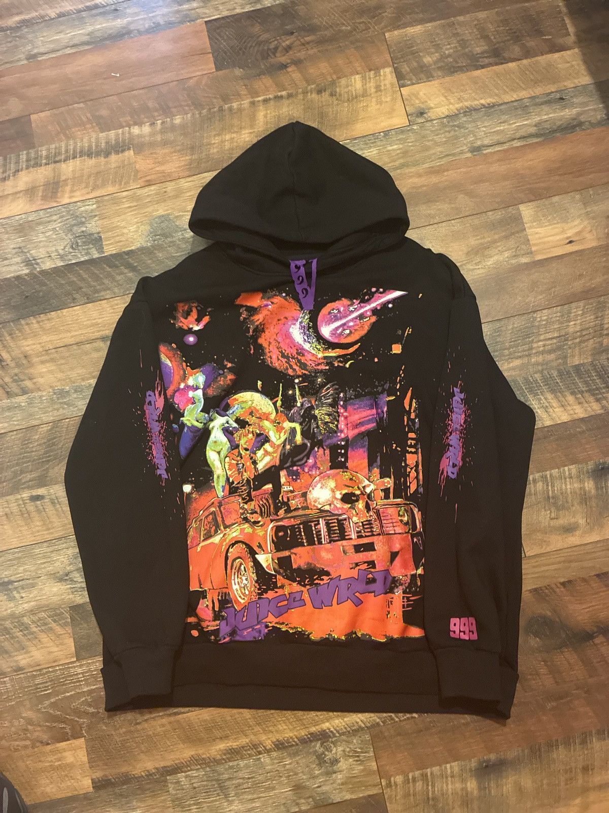Vlone Juice Wrld x Vlone Galaxy Hoodie Size US XXL / EU 58 / 5 - 6 Thumbnail