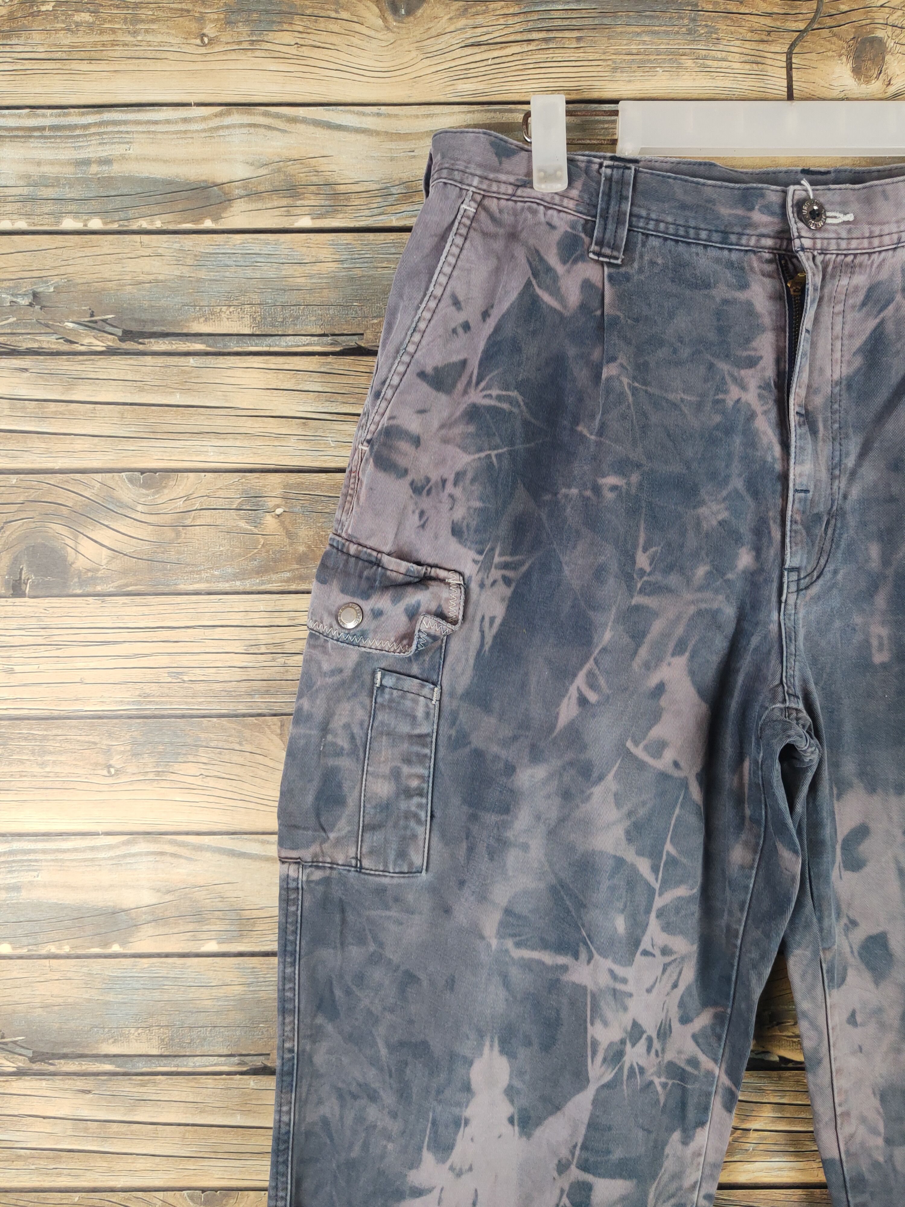 Japanese Brand DL Gin Washi acid wash Multipocket Cargo Pants #sp46-250T Size US 34 / EU 50 - 3 Thumbnail