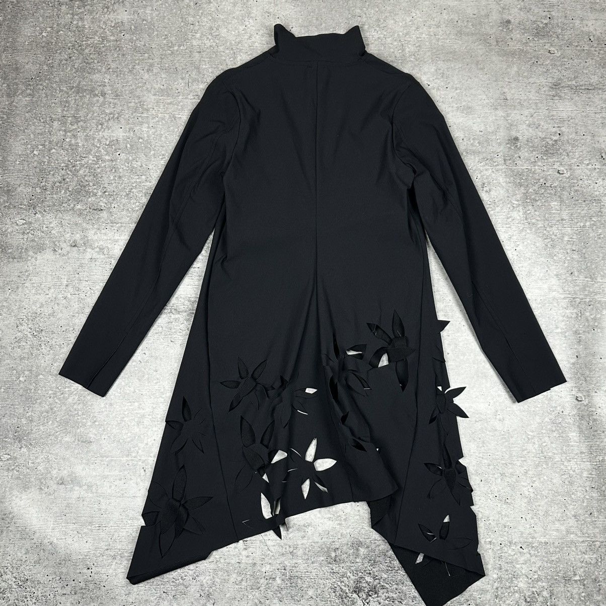 Rundholz Rundholz Black Label Coat Flower Cutouts Black Nylon Women Size S / US 4 / IT 40 - 8 Thumbnail