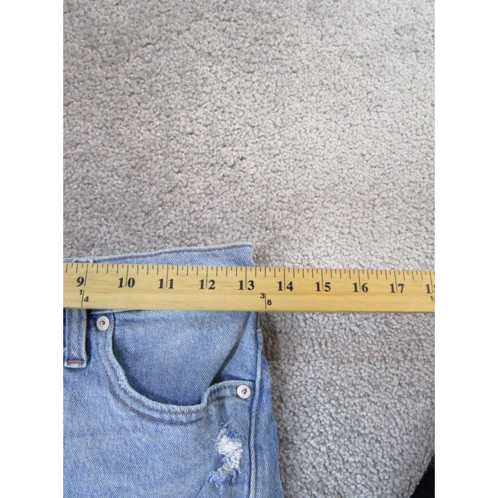 Madewell Madewell The Perfect Jean Shorts Womens 25 Light Wash Denim Cut-Offs Jeans Shorts 25 Blue Womens Size 42" / US 20 - 6 Thumbnail
