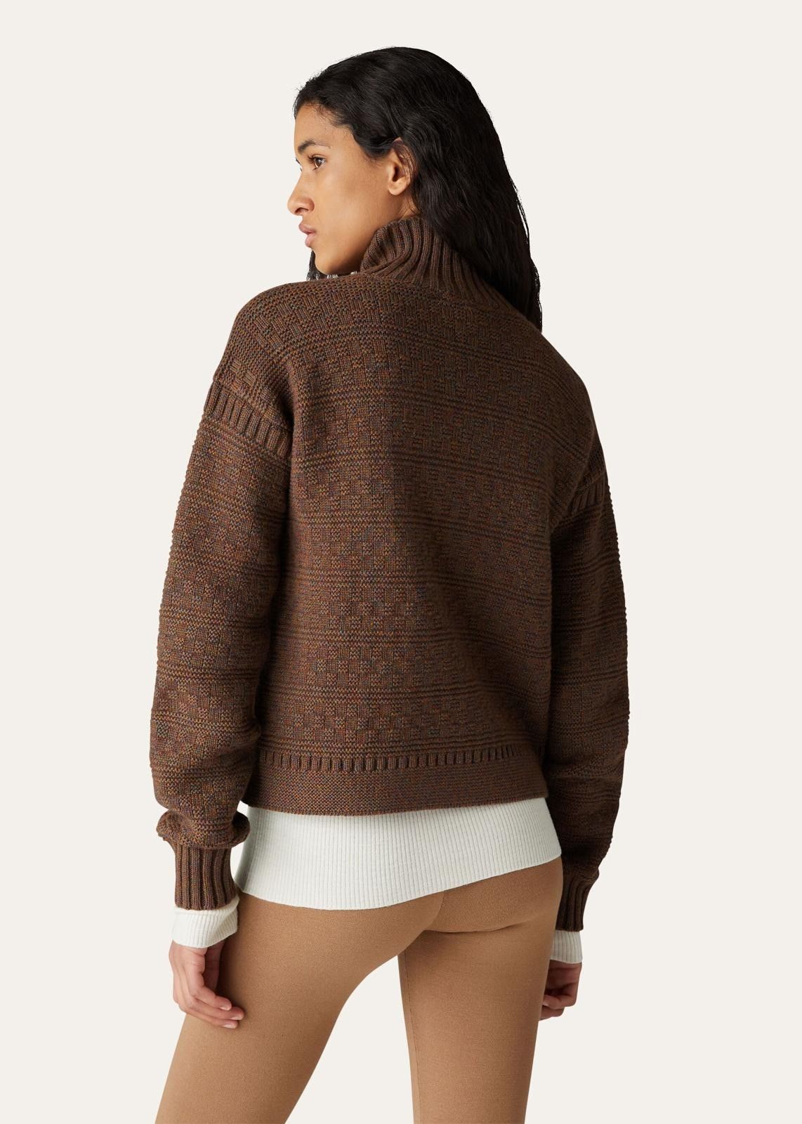 Loro Piana o1srvl11e0824 New Plymouth Turtleneck Sweater in Brown Size L / US 10 / IT 46 - 4 Thumbnail