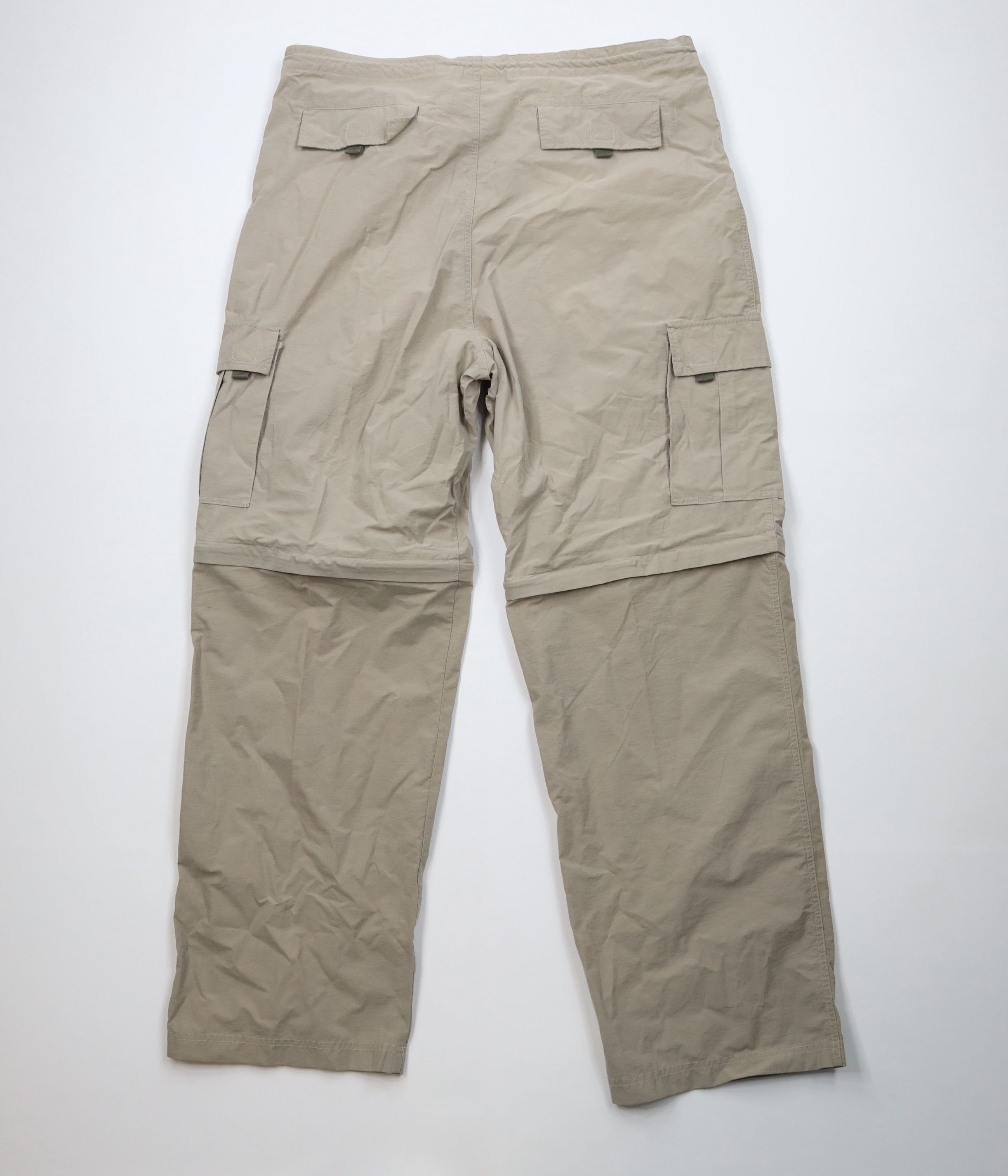 Vintage Vintage 90s Streetwear Wide Leg Cargo Pants Shorts Beige Size US 38 / EU 54 - 9 Thumbnail