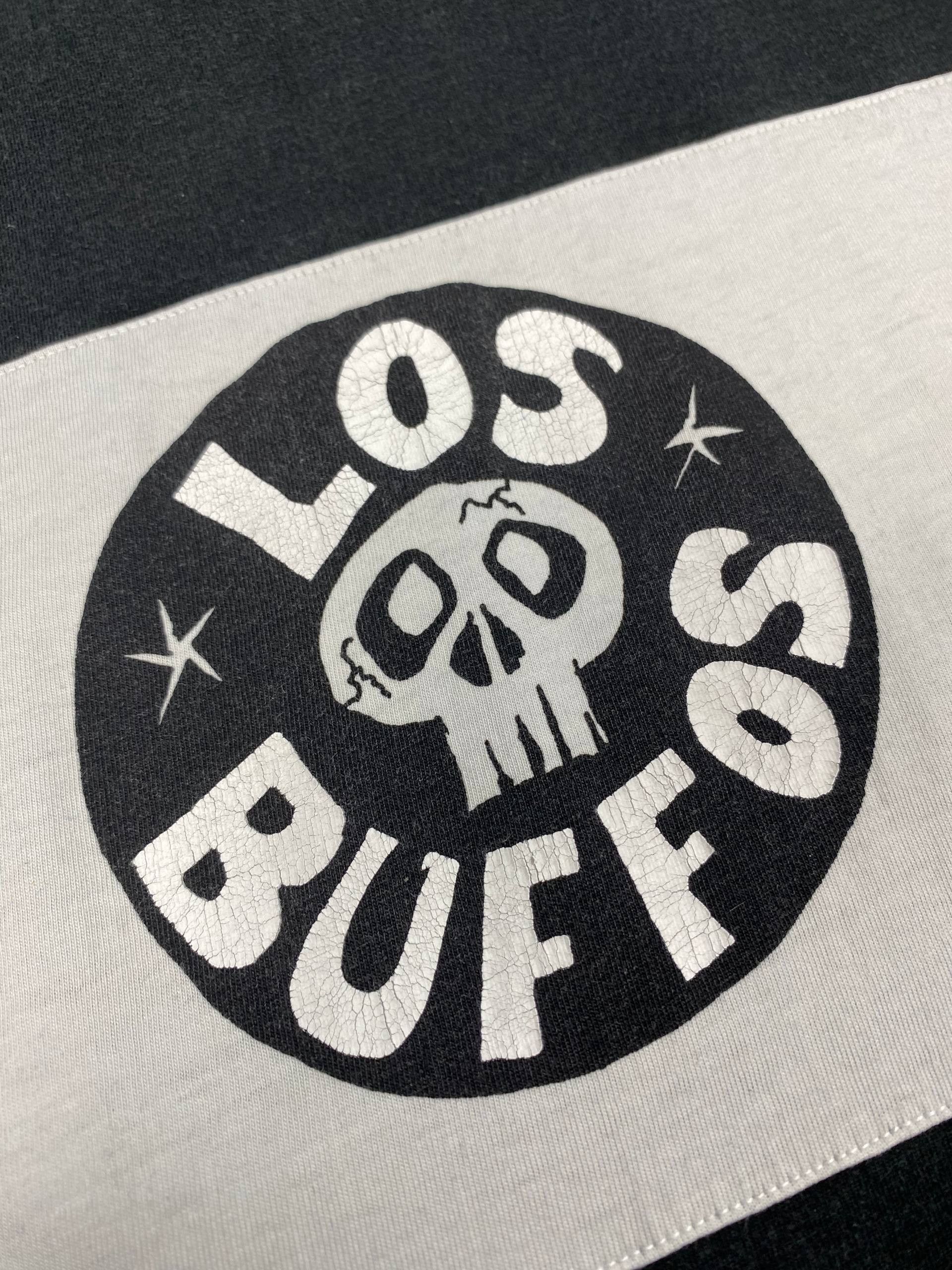 The Unbranded Brand Vintage Los Buffos Biker Tee Black White Too Drunk To Die Size US XL / EU 56 / 4 - 12 Thumbnail