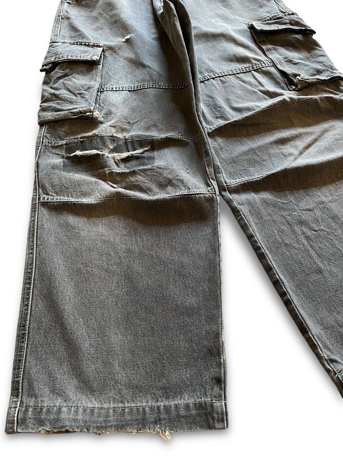 Japanese Brand Vintage Piko Hawaiian Distressed Cargo Baggy Jeans Size US 32 / EU 48 - 7 Thumbnail