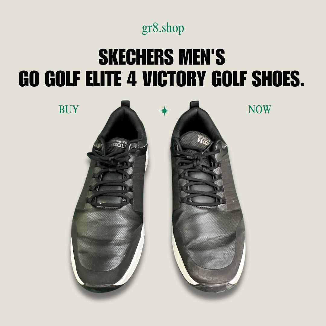 SKECHERS SKECHERS Mens Go Golf Elite 4 Victory Shoes Size 10 Black Ul Size US 10 / EU 43 - 1 Thumbnail