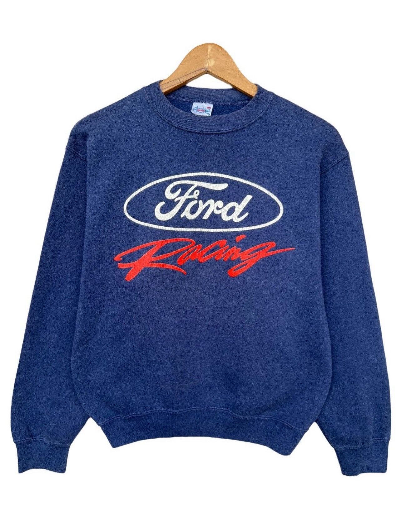 Vintage Vintage 80s Ford Racing Sweatshirt Ford Racing Crewneck Size US S / EU 44-46 / 1 - 1 Thumbnail