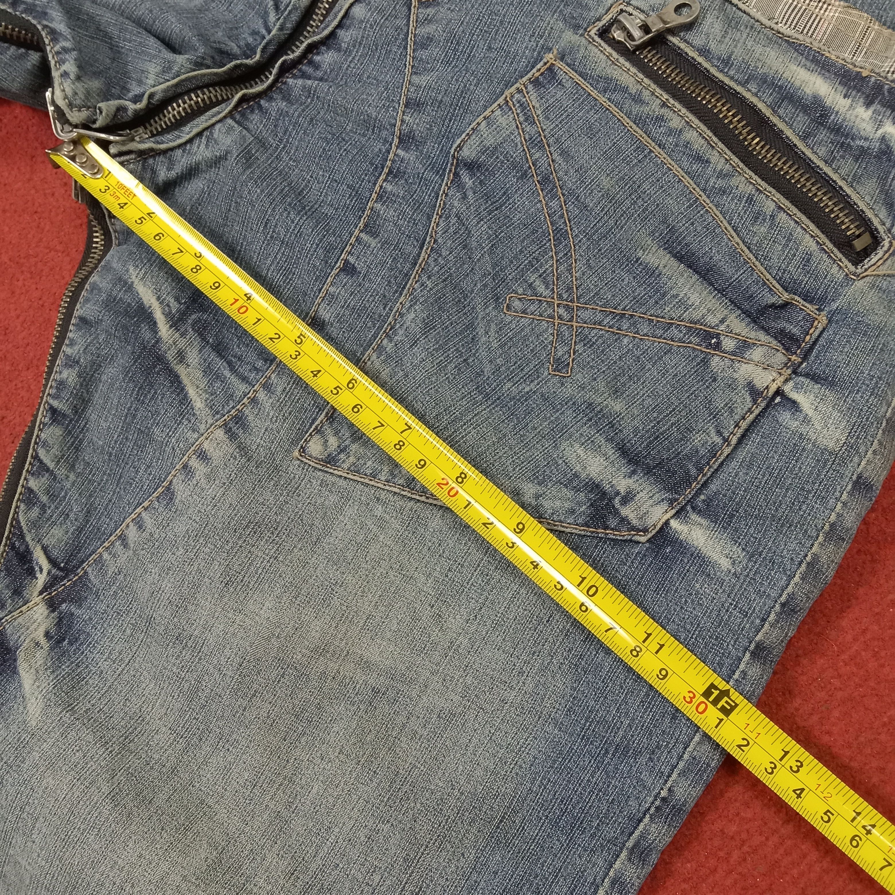 PPFM × Vintage PPFM Anarchy Denim Japanese Rare Fashion Design Jeans Size US 34 / EU 50 - 7 Thumbnail