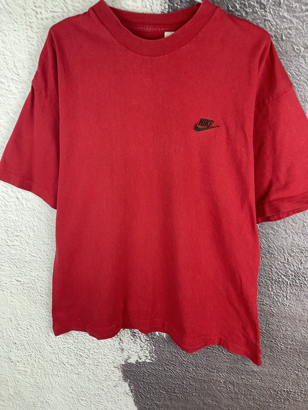 Nike Nike vintage 80s 90s red basic tee shirt swoosh logo Size US M / EU 48-50 / 2 - 5 Thumbnail