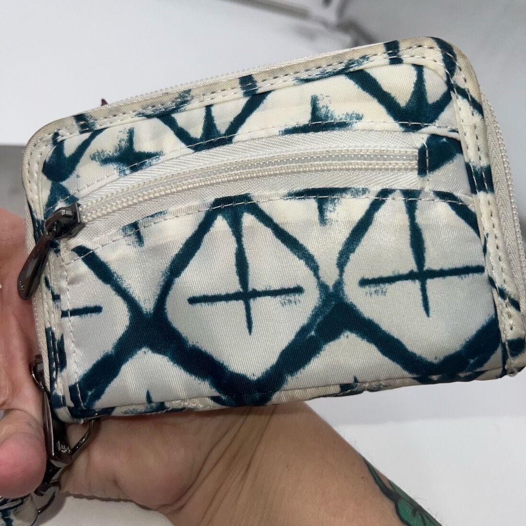 Other Lug Blue and White Tie Dye Rodeo Zip Around Wallet/Wristlet Size ONE SIZE - 2 Thumbnail