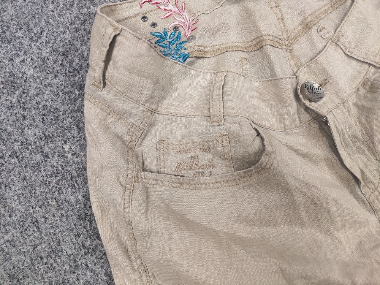 Miss Sixty Y2K Vintage Linen Mini Skirt Killah Miss Sixty hysteric LGB Size 30" / US 8 / IT 44 - 5 Thumbnail