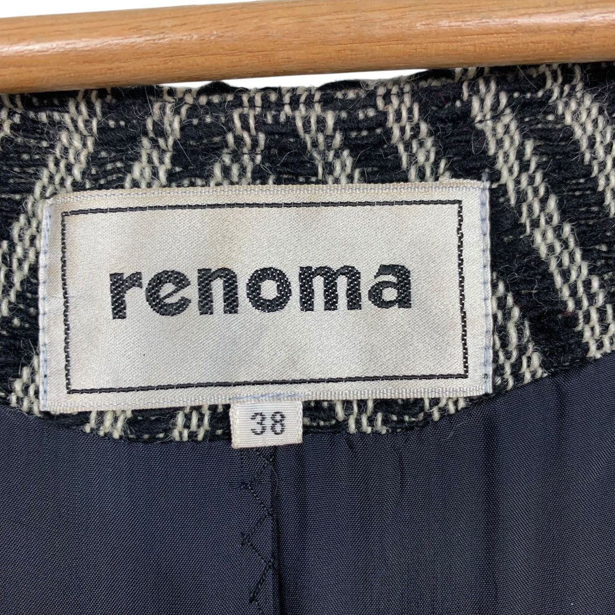 Renoma Vintage 90s RENOMA Herringbone Long Coat Oversized 2455-C110 Size US M / EU 48-50 / 2 - 14 Thumbnail