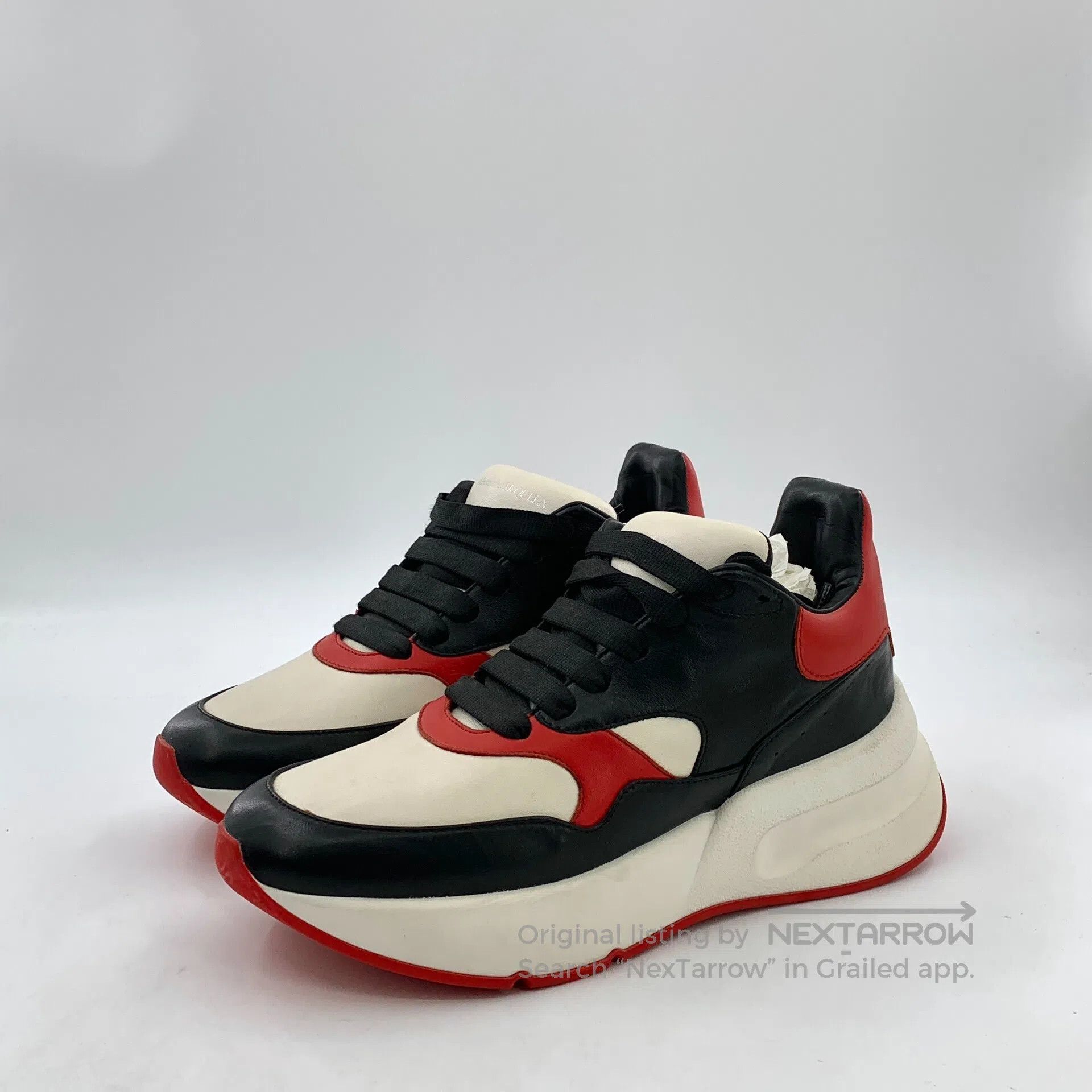 Alexander McQueen ALEXANDER MCQUEEN Contrast Color Laced Casual Flat Sneaker Size US 6 / EU 39 - 1 Thumbnail