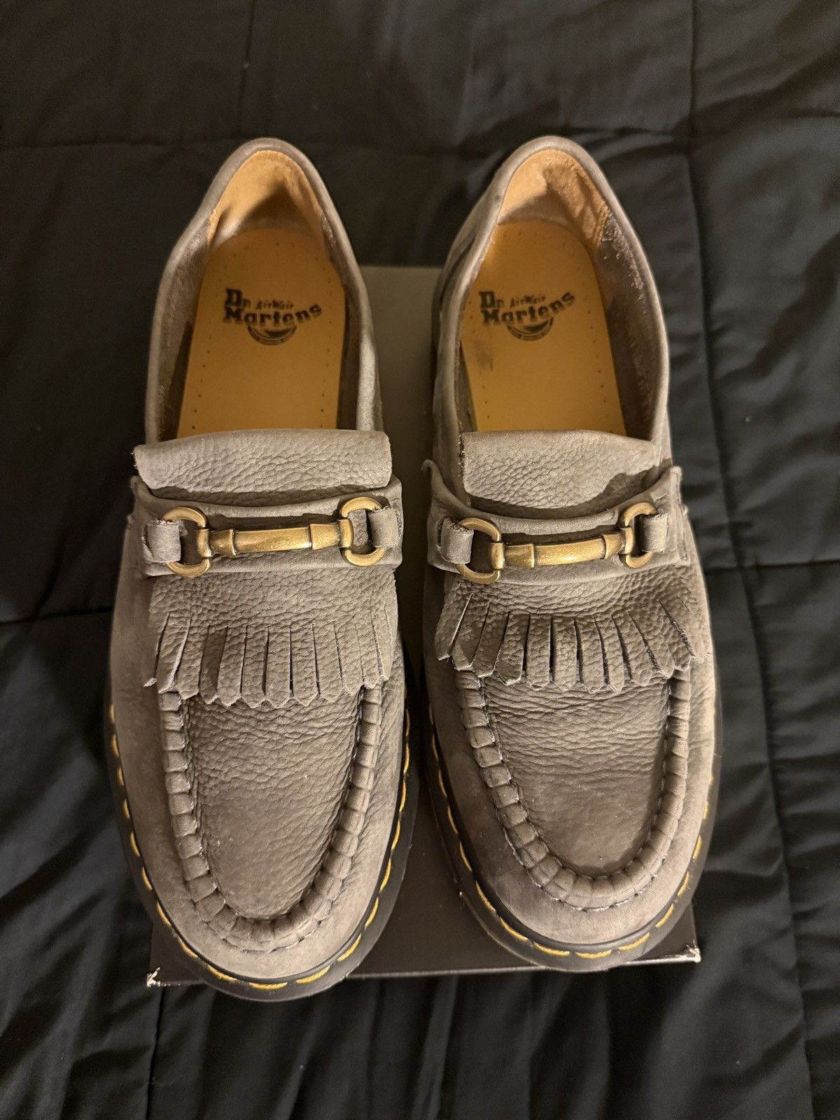 Dr. Martens Dr. Martens Gray Adrian Snaffle Loafers grey nubuck size 11 Size US 11 / EU 44 - 1 Thumbnail