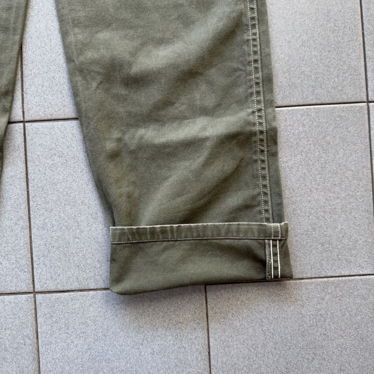 Issey Miyake Vintage 80s Issey Miyake White Stitching Military Trouser Size US 28 / EU 44 - 12 Thumbnail