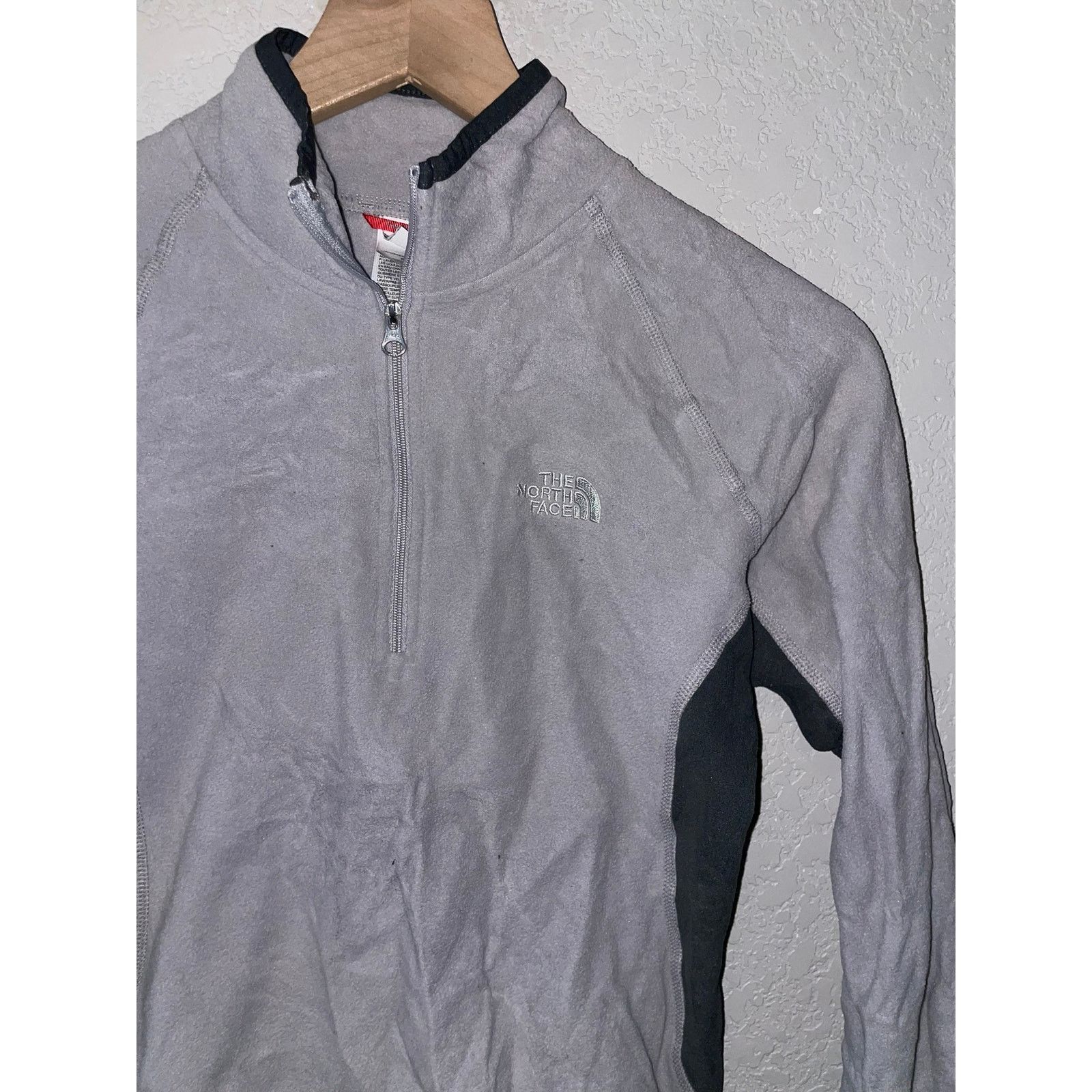 The North Face Womens The North Face Gray Fleece Jacket 1/2 Zip TNF M Size M / US 6-8 / IT 42-44 - 2 Thumbnail