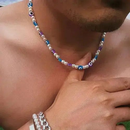 Jewelry Colorful Evil Eyes Beaded Chokers Necklaces Size ONE SIZE - 2 Thumbnail