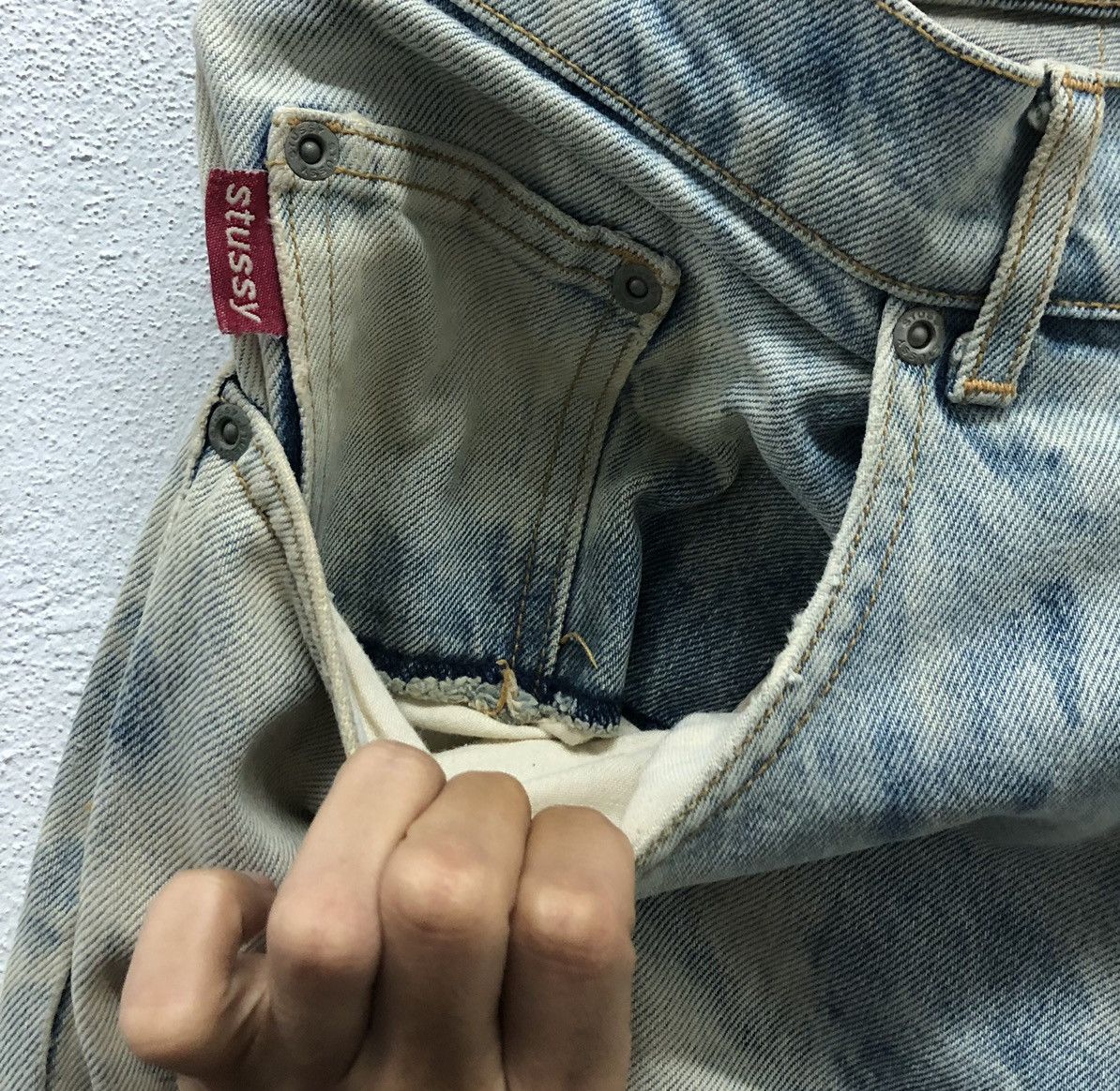 Stussy Vintage Stussy Japan Made In Usa Denim Pants Size US 34 / EU 50 - 6 Thumbnail