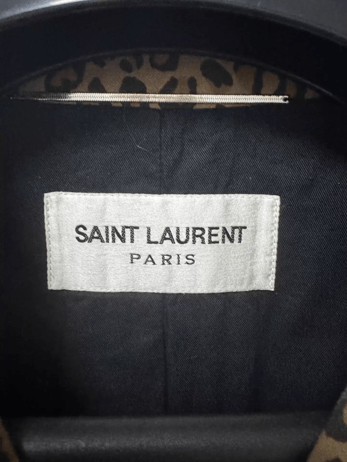 Saint Laurent Paris Sz 44 Saint Laurent Paris by Hedi 16SS Leopard Trench Coat- Size US S / EU 44-46 / 1 - 6 Thumbnail