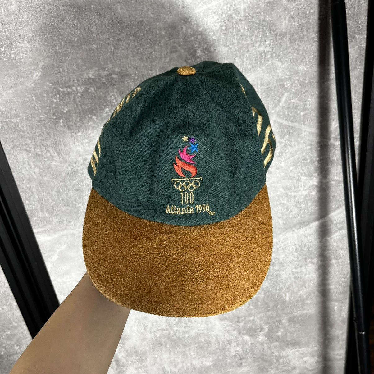 USA Olympics Vintage Atlanta 1996 Olympics Games Green Cap McDonalds Y2K Size ONE SIZE - 2 Thumbnail
