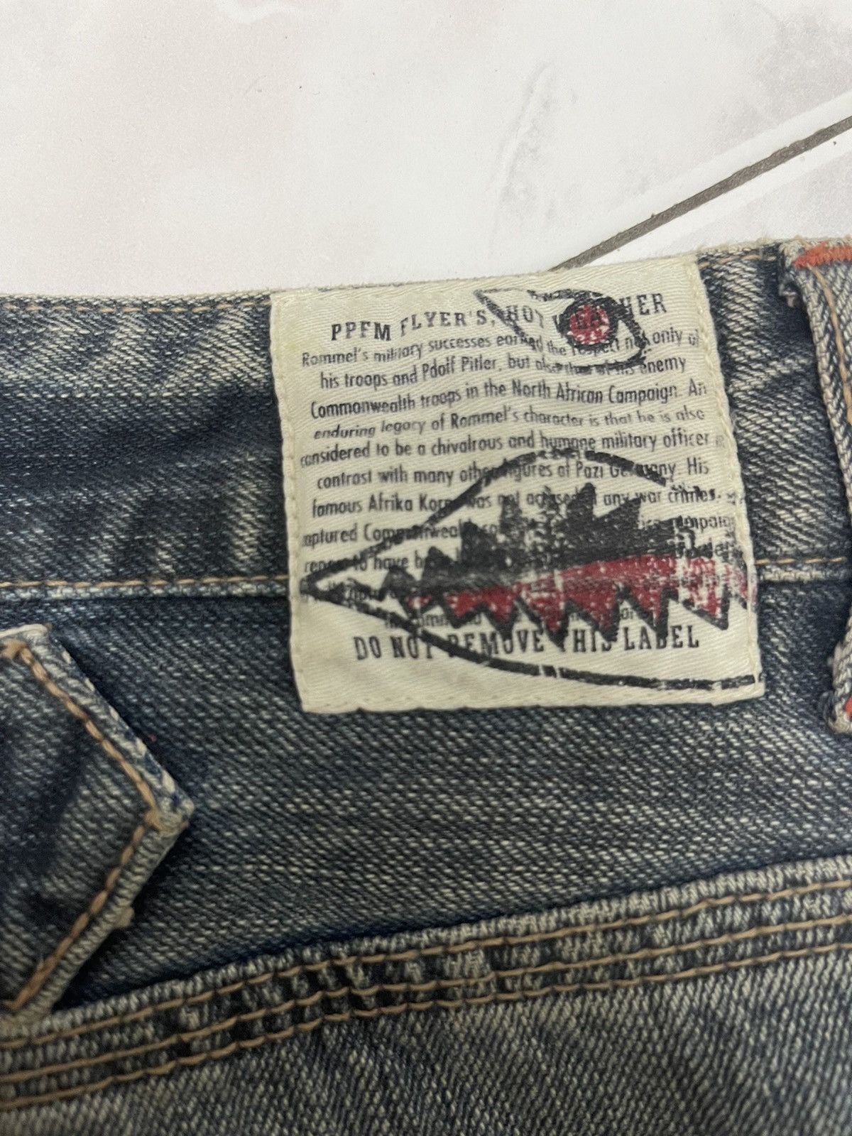Japanese Brand × PPFM × Seditionaries Offer☄️PPFM carpenters paint splatter buckle back denim jeans Size US 32 / EU 48 - 16 Thumbnail