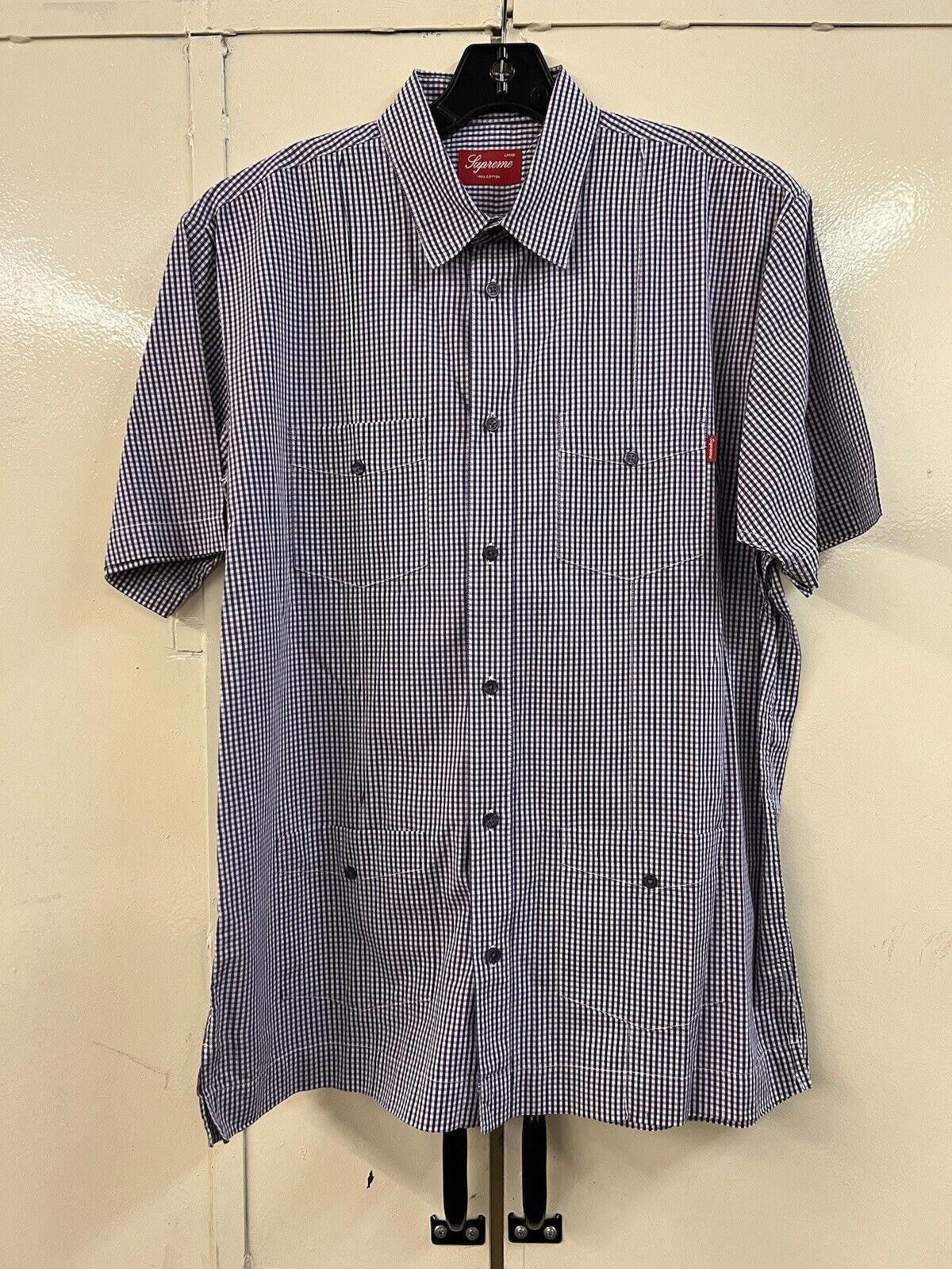 Supreme SUPREME GINGHAM PLAID 4-POCKET BUTTON-UP SHIRT L Size US L / EU 52-54 / 3 - 2 Thumbnail
