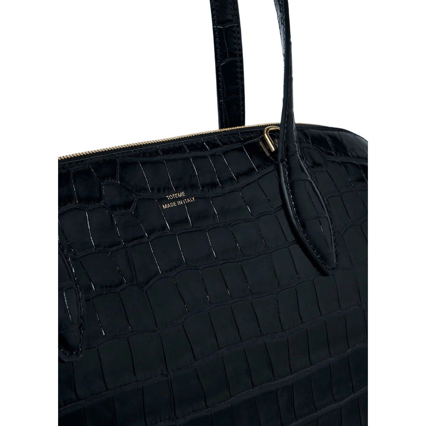 Toteme TOTEME Day Black Embossed Leather Tote Bag New & Authentic Size ONE SIZE - 3 Thumbnail