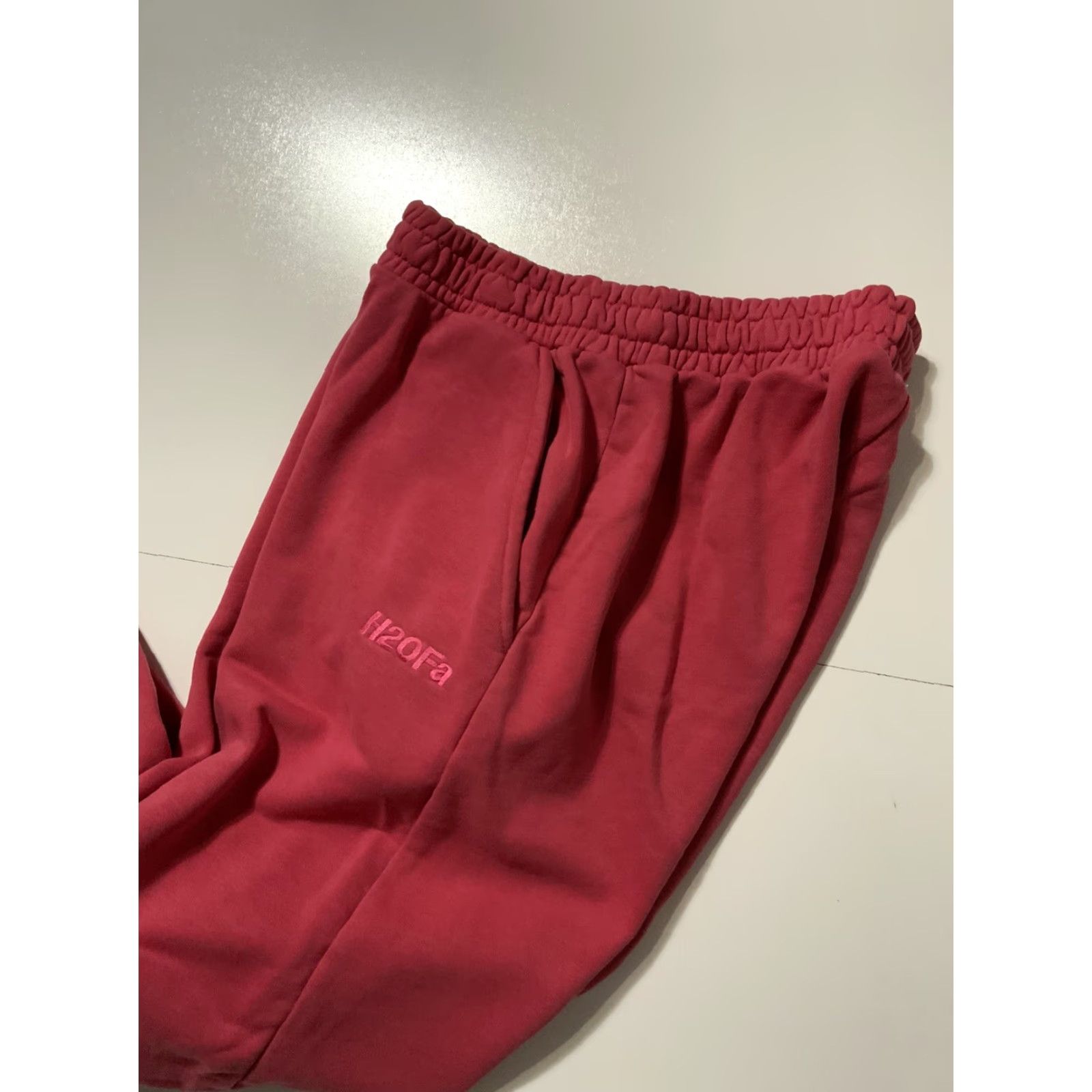 Vintage H20Fagerholt Organic Cotton Raspberry French Terry Fleece Jogger Sweatpants Sz.M Mens Size US 31 - 5 Thumbnail