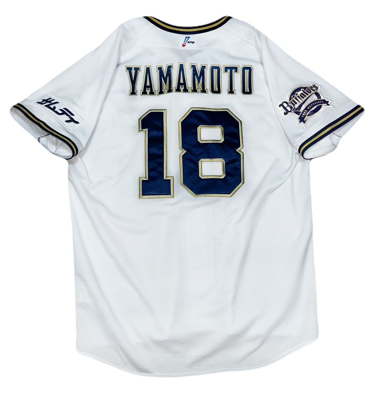 Descente Yoshinobu Yamamoto Orix Buffaloes Home Authentic Jersey Size US M / EU 48-50 / 2 - 1 Thumbnail