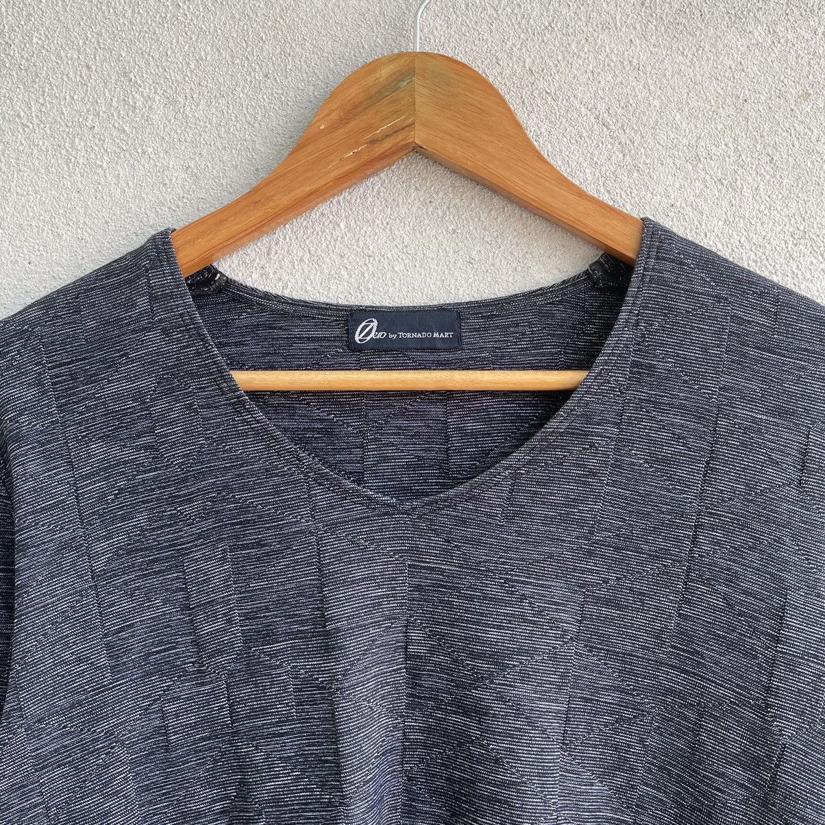 Tornado Mart Tornado Mart Pleated Style Tee Shirt Size US L / EU 52-54 / 3 - 3 Thumbnail