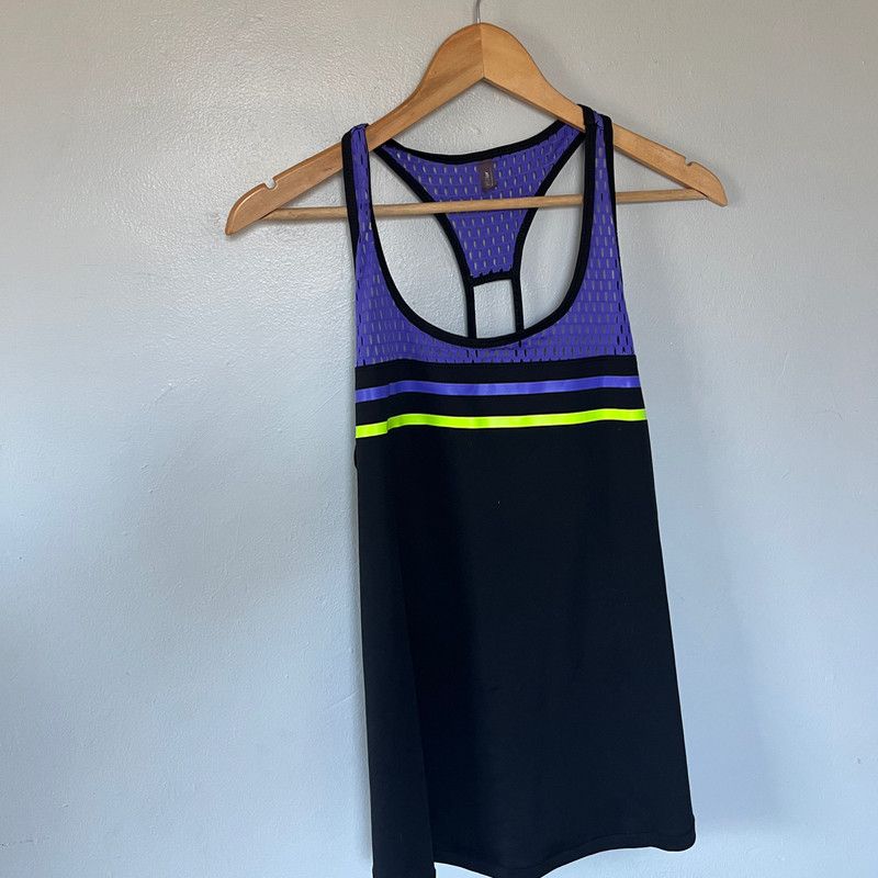 Other MTA Athletic Racerback Tank Top Black Yellow-Green Large Size XL / US 12-14 / IT 48-50 - 1 Thumbnail