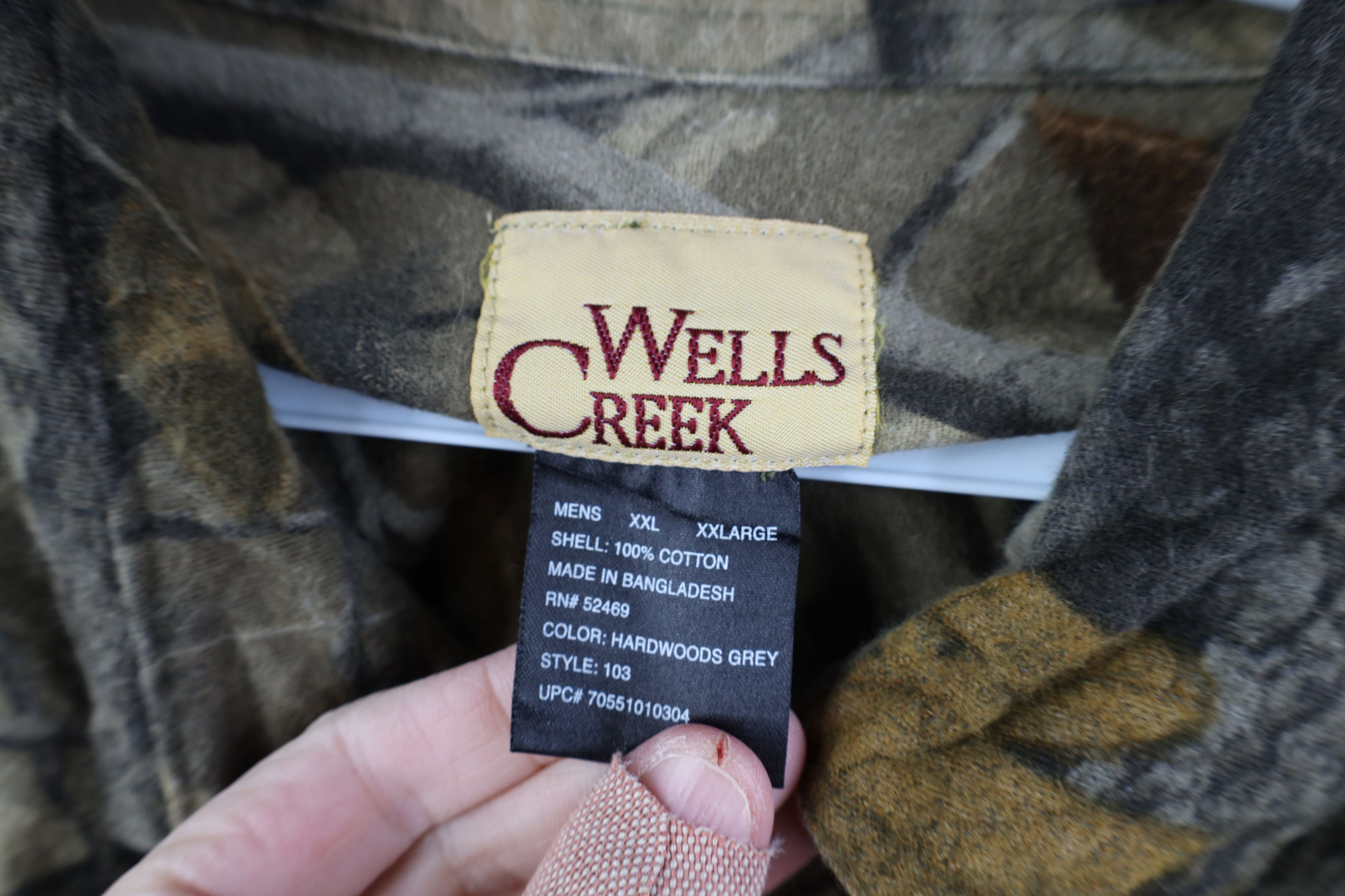 Vintage Vintage Y2K Streetwear Camouflage Chamois Cloth Button Shirt Size US XXL / EU 58 / 5 - 8 Thumbnail
